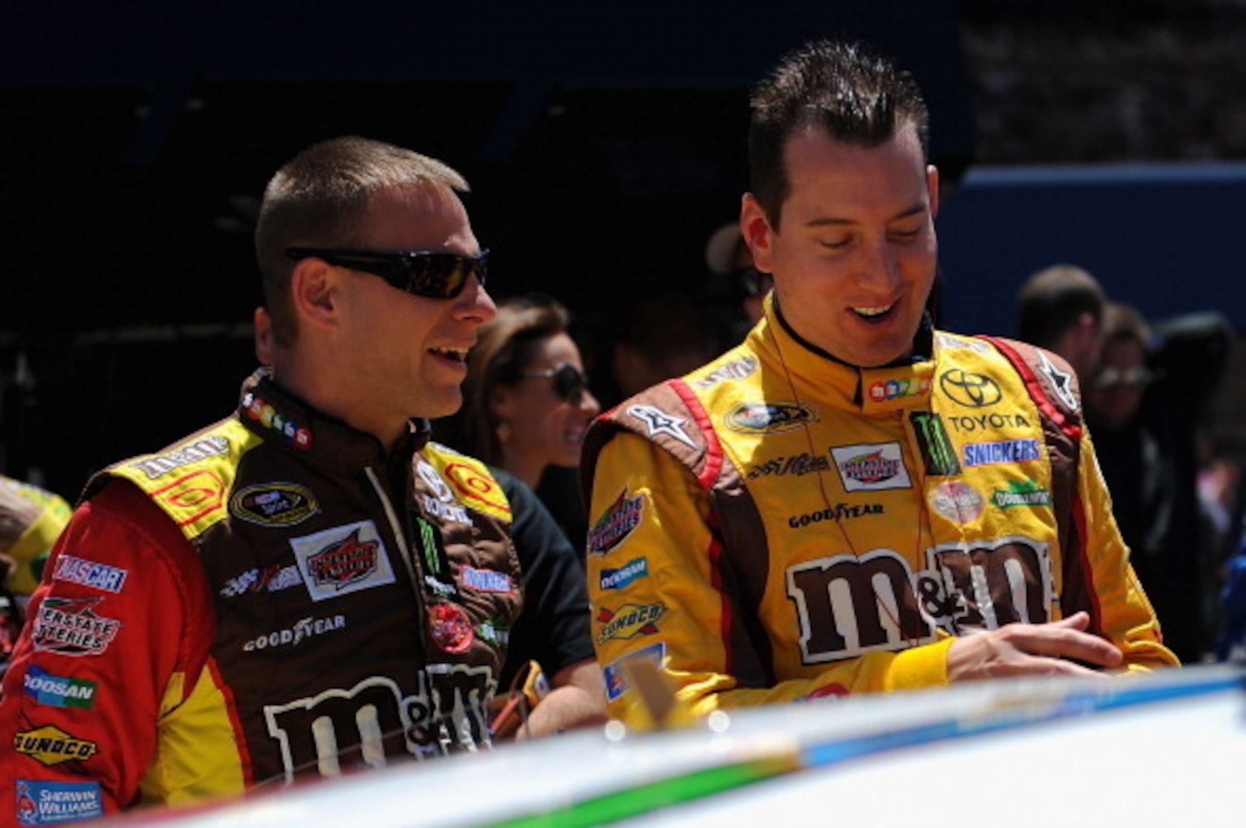 There is no question that Dave Rogers (left) has been a positive influence on Kyle Busch. There is no question that Dave Rogers (left) has been a positive influence on Kyle Busch.