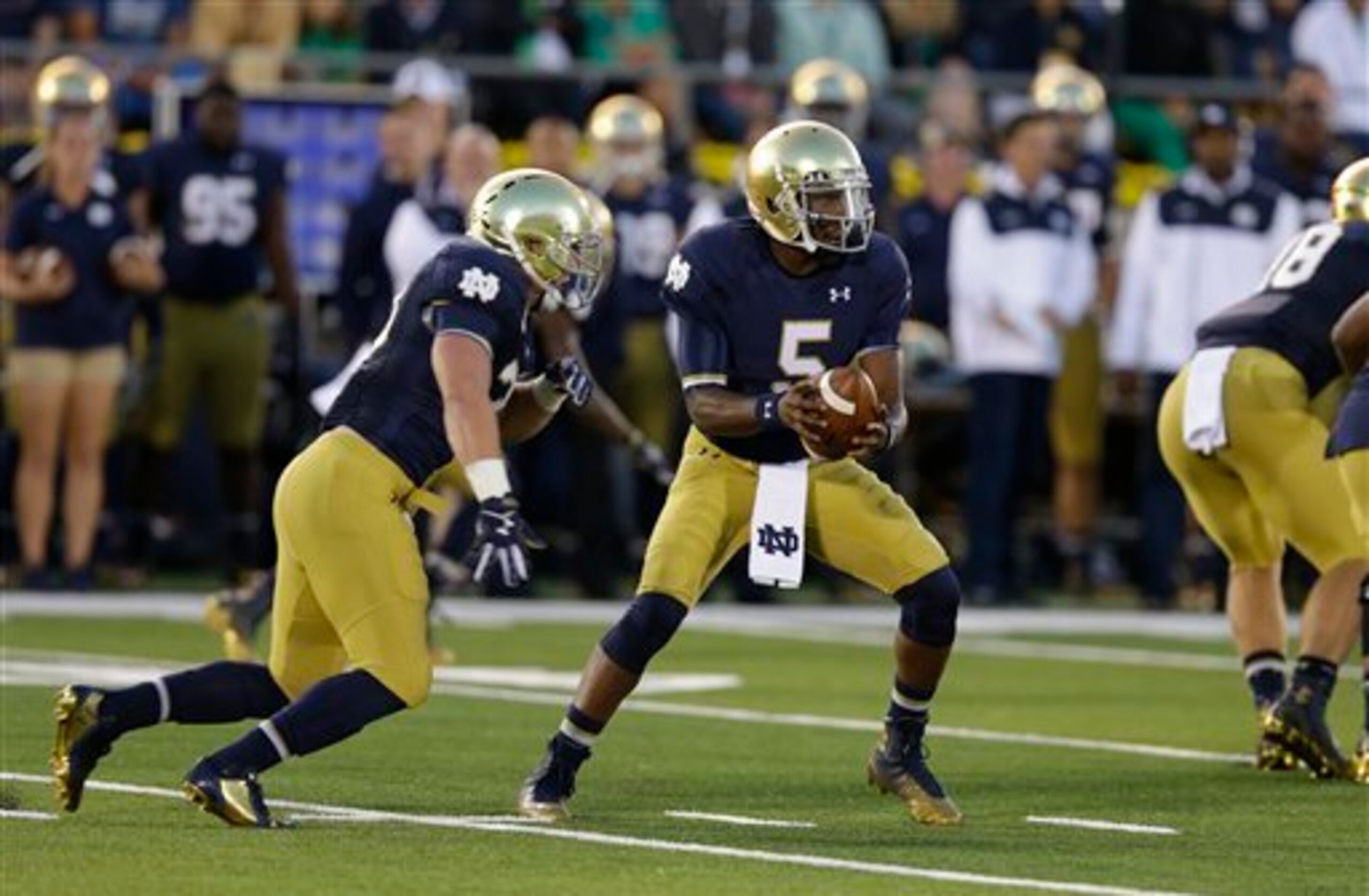 Everett Golson and Notre Dame's passing game is rolling so far.