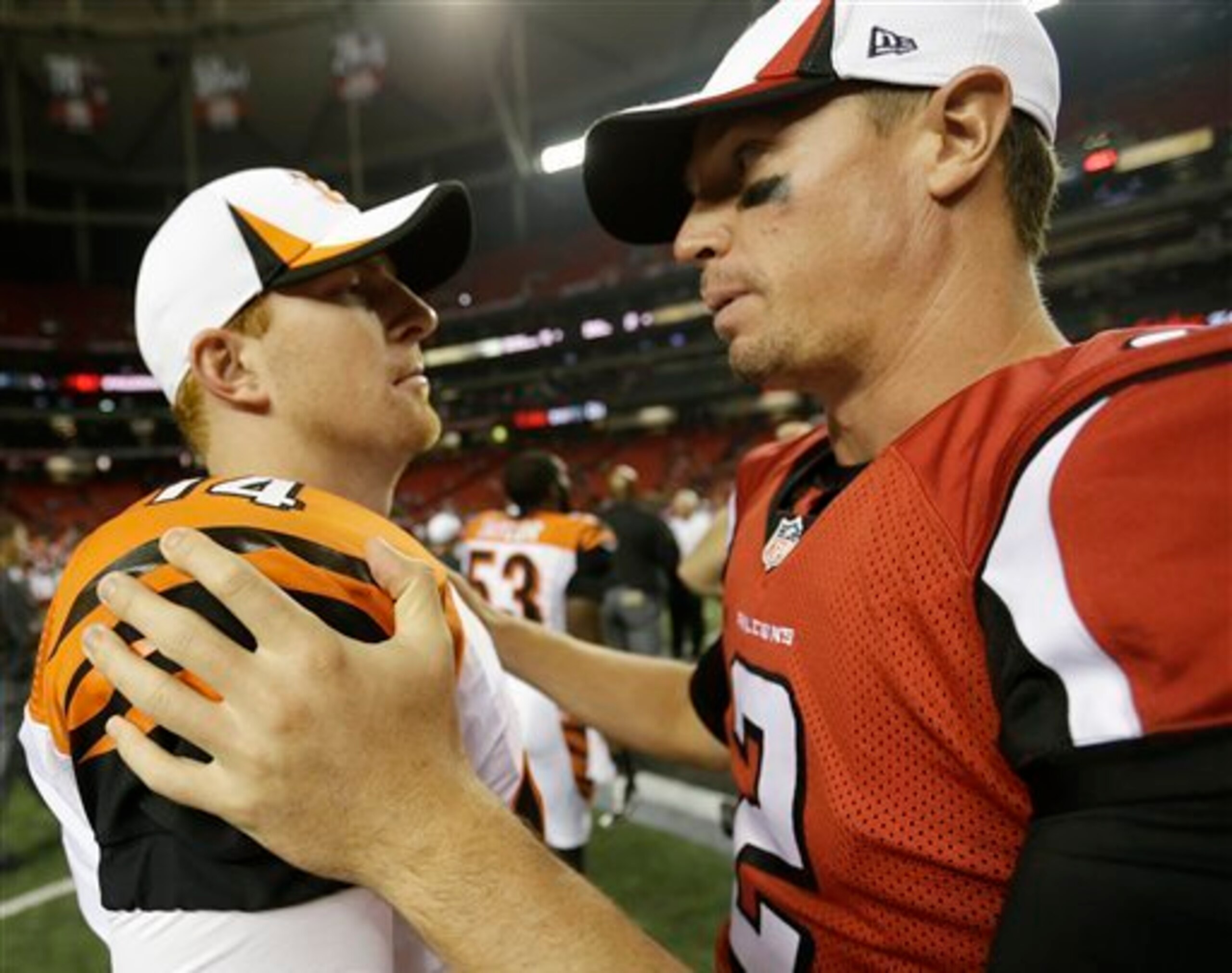 Bengals QB Andy Dalton and Falcons QB Matt Ryan