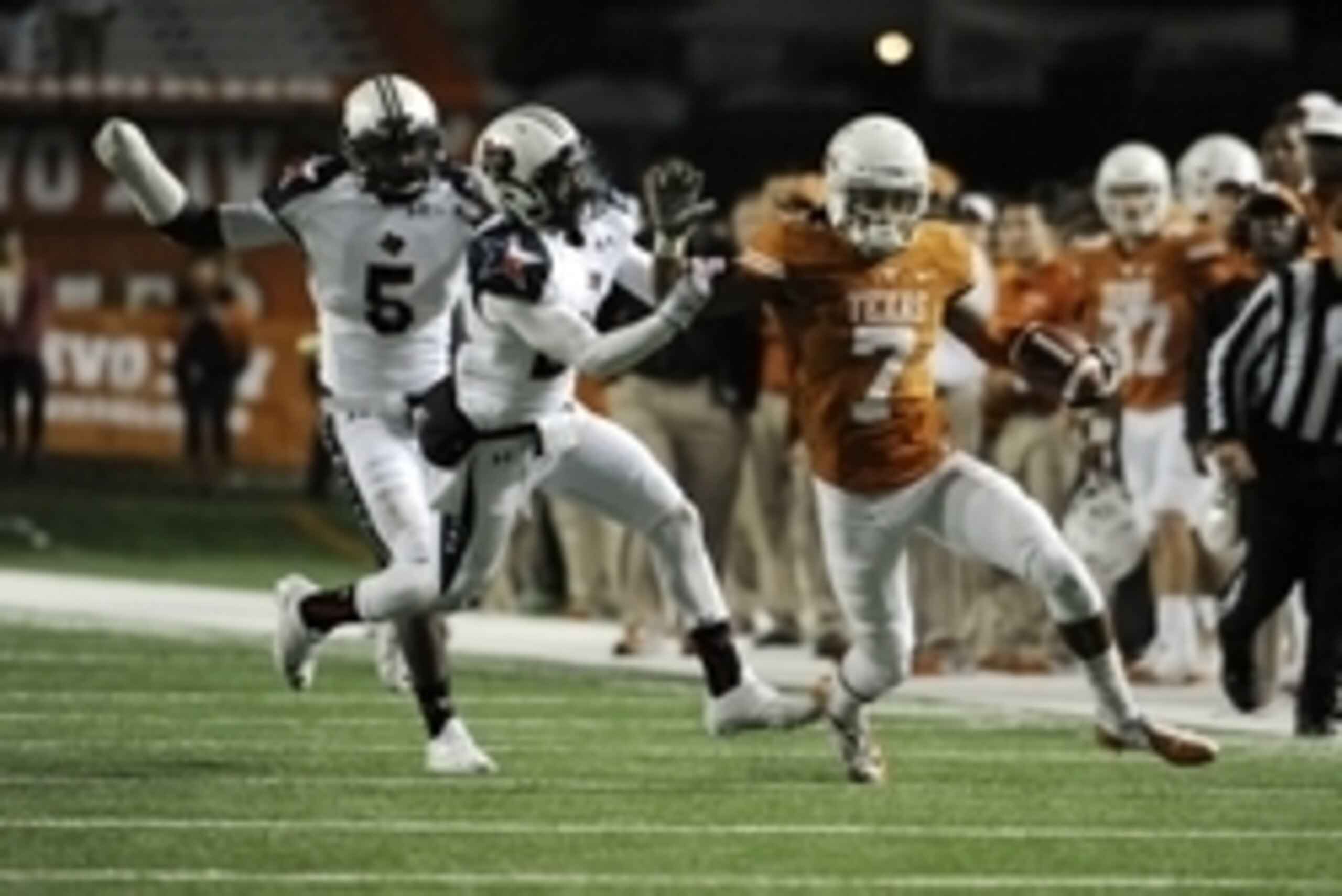 The Longhorns have missed Johnson's game-breaking ability on the outside. The Longhorns have missed Johnson's game-breaking ability on the outside.