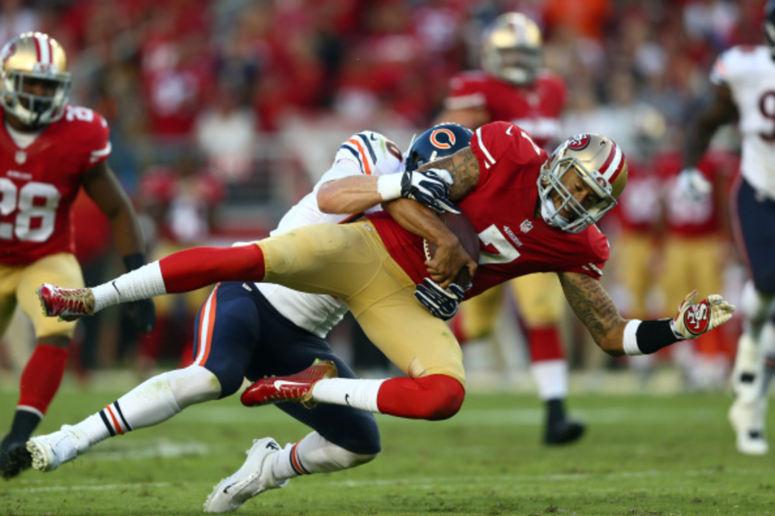 Quarterback Colin Kaepernick had a four-turnover game in Week 2.