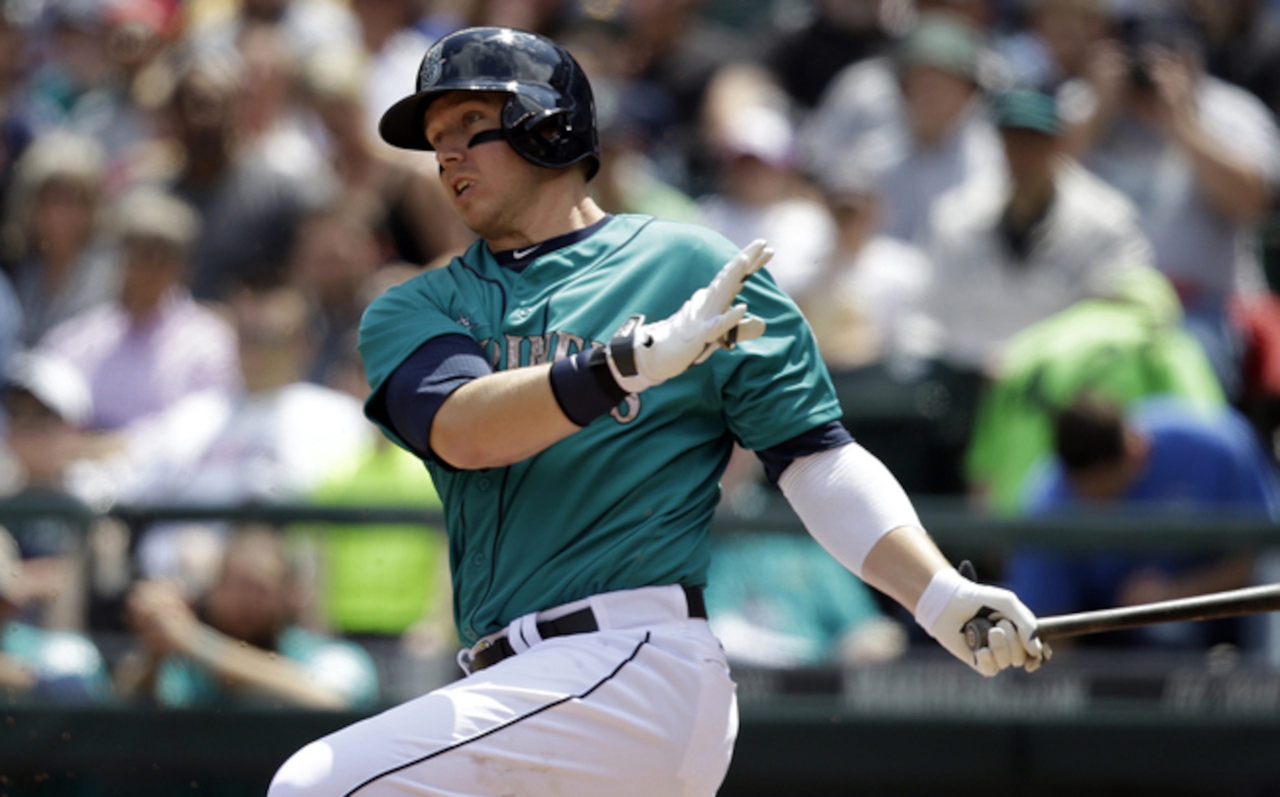 Mariners first baseman Justin Smoak. Mariners first baseman Justin Smoak.