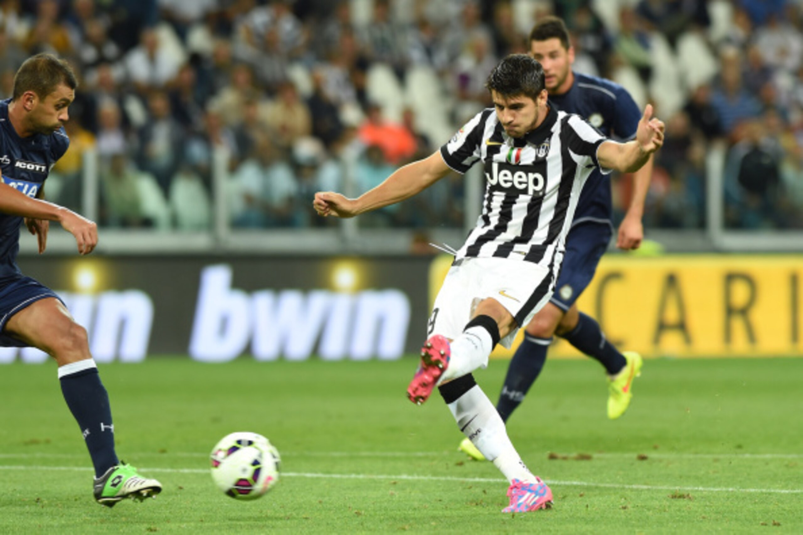 Alvaro Morata snapped off a smart shot in his four-minute debut on Saturday.