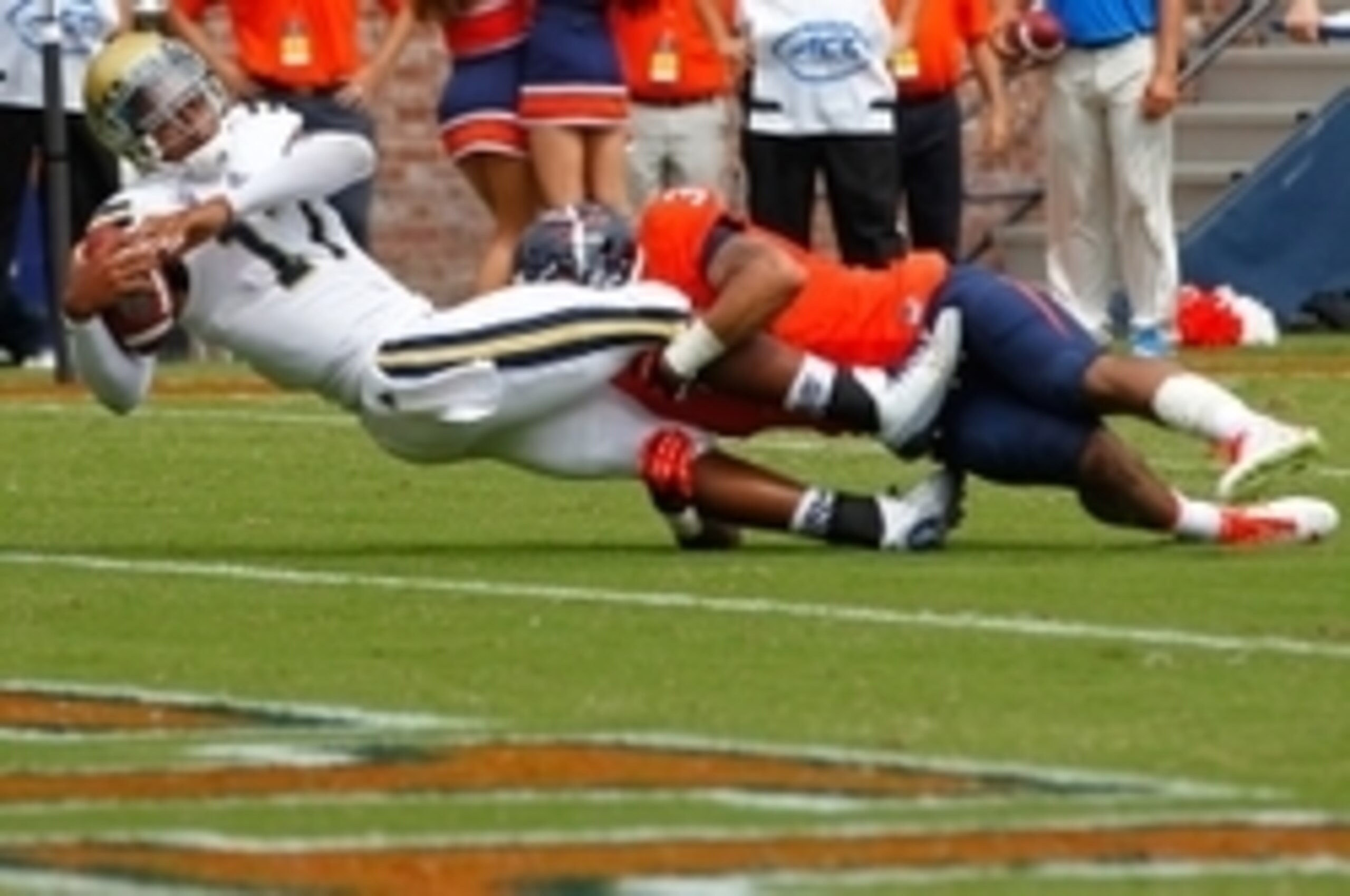 Quin Blanding has made an immediate impact for Virginia's defense.