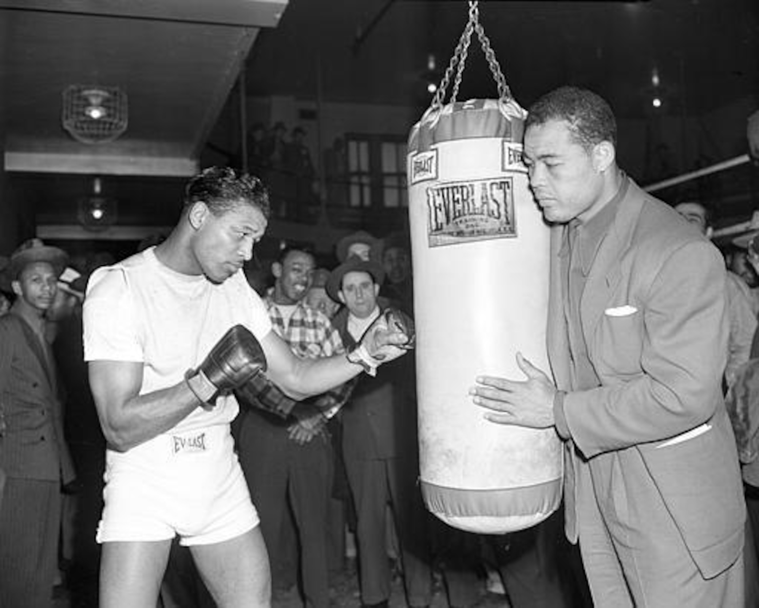 "Sugar" Ray Robinson was first in line.