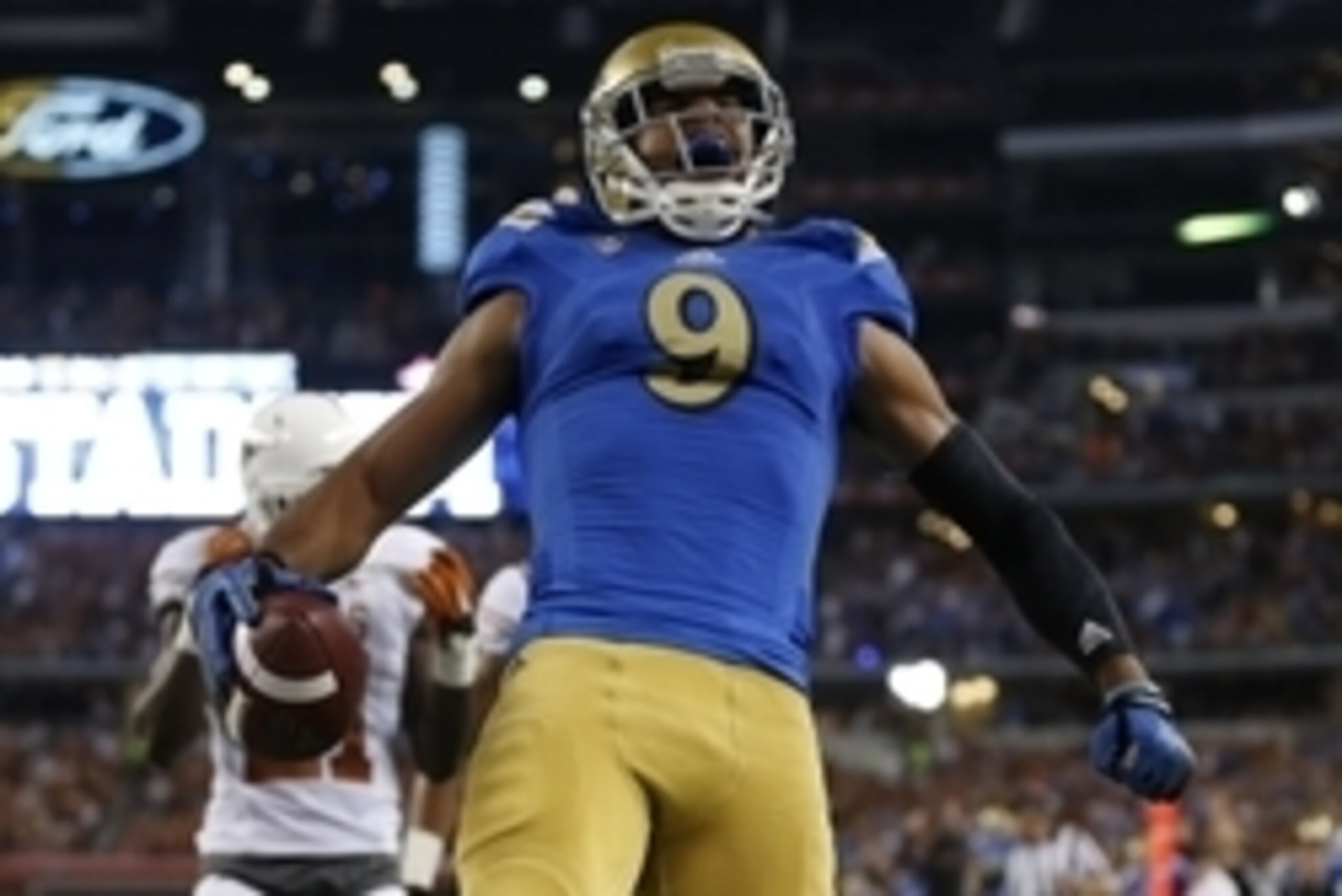 Jordan Payton scoring the game-winning touchdown versus Texas this past Saturday. Jordan Payton scoring the game-winning touchdown versus Texas this past Saturday.