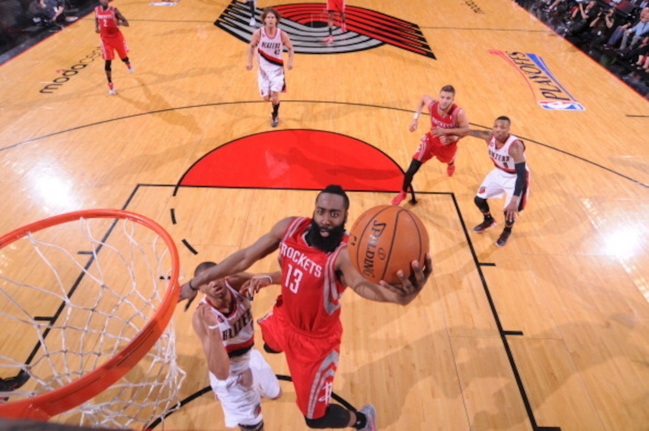 Harden attacks the rim like few players in the league.