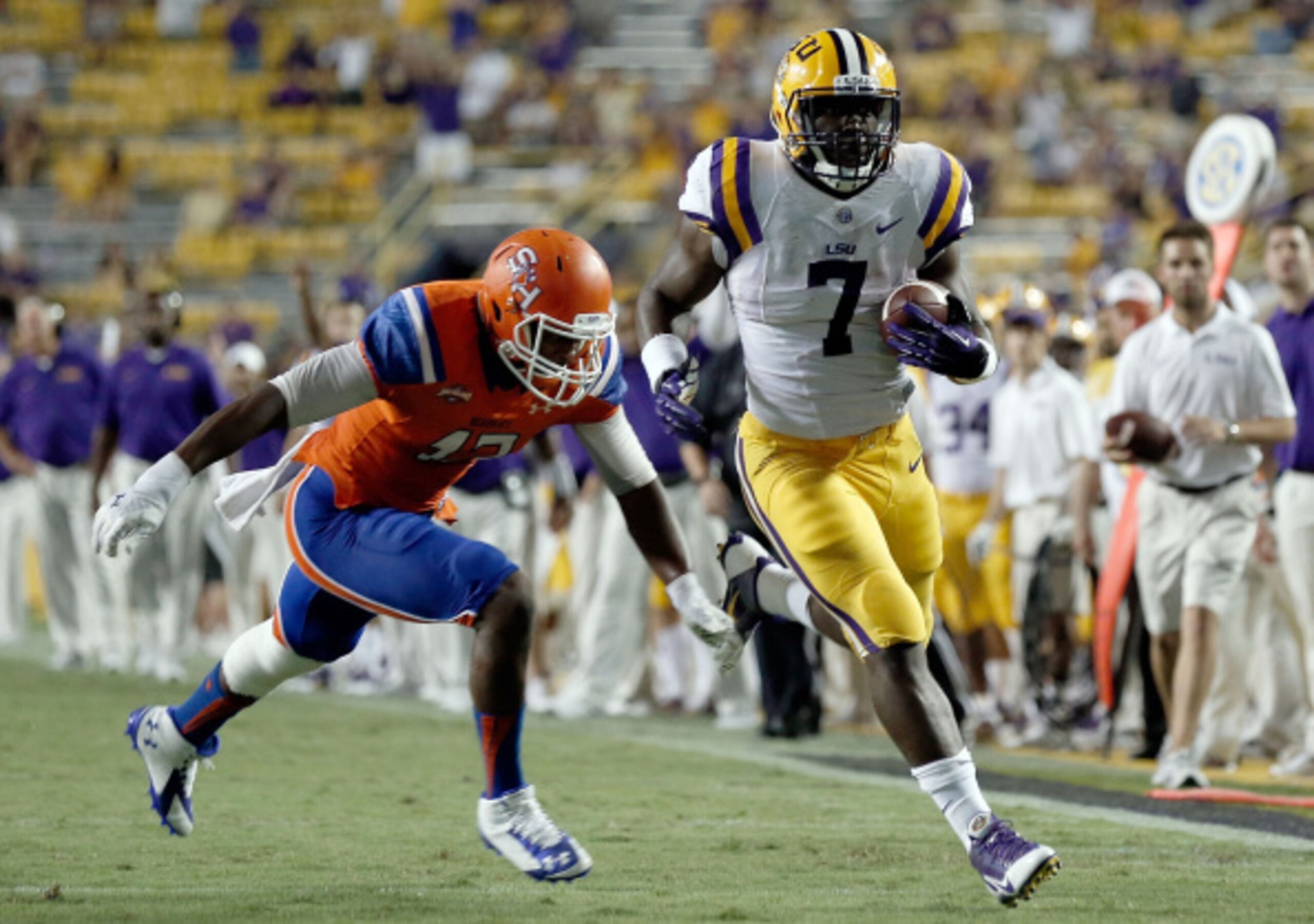 LSU freshman running back Leonard Fournette against Sam Houston State on Sept. 6.