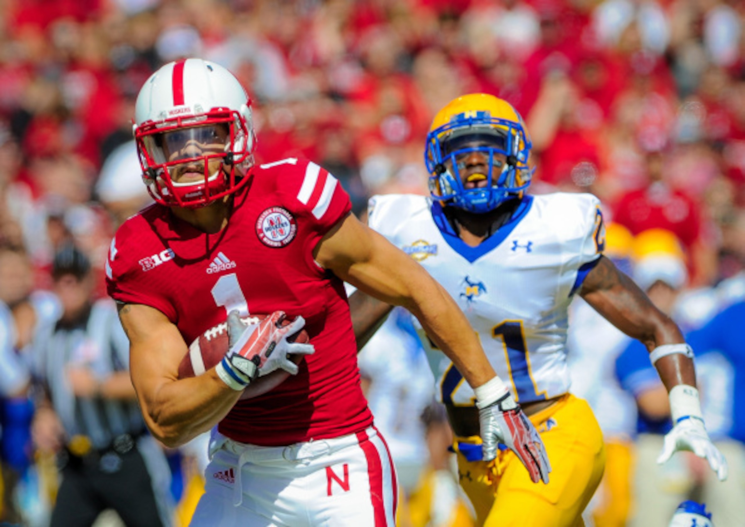 Nebraska sophomore wide receiver Jordan Westerkamp against McNeese State on Sept. 6.