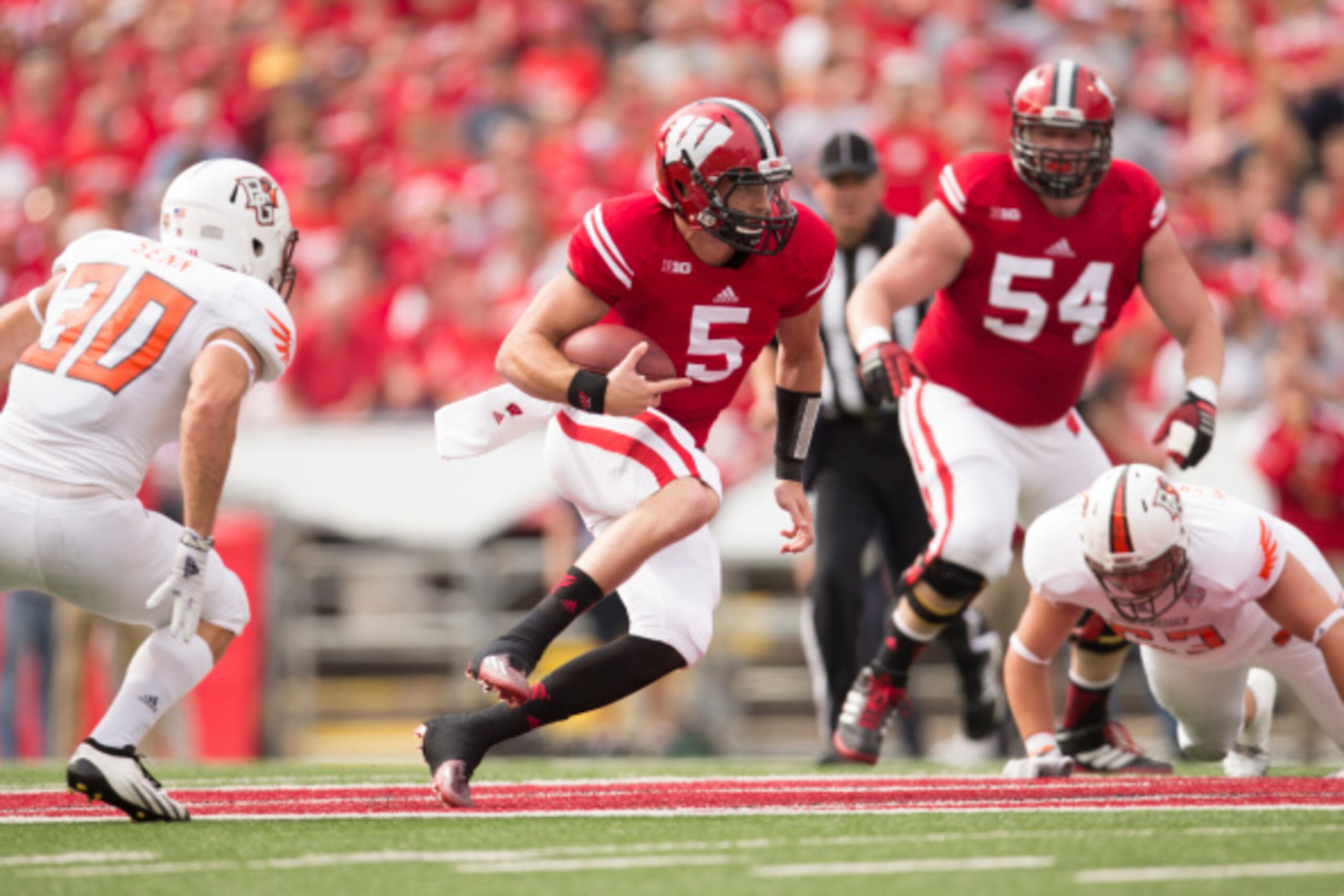 Tanner McEvoy and the Badgers will steamroll the Bulls. Tanner McEvoy and the Badgers will steamroll the Bulls.