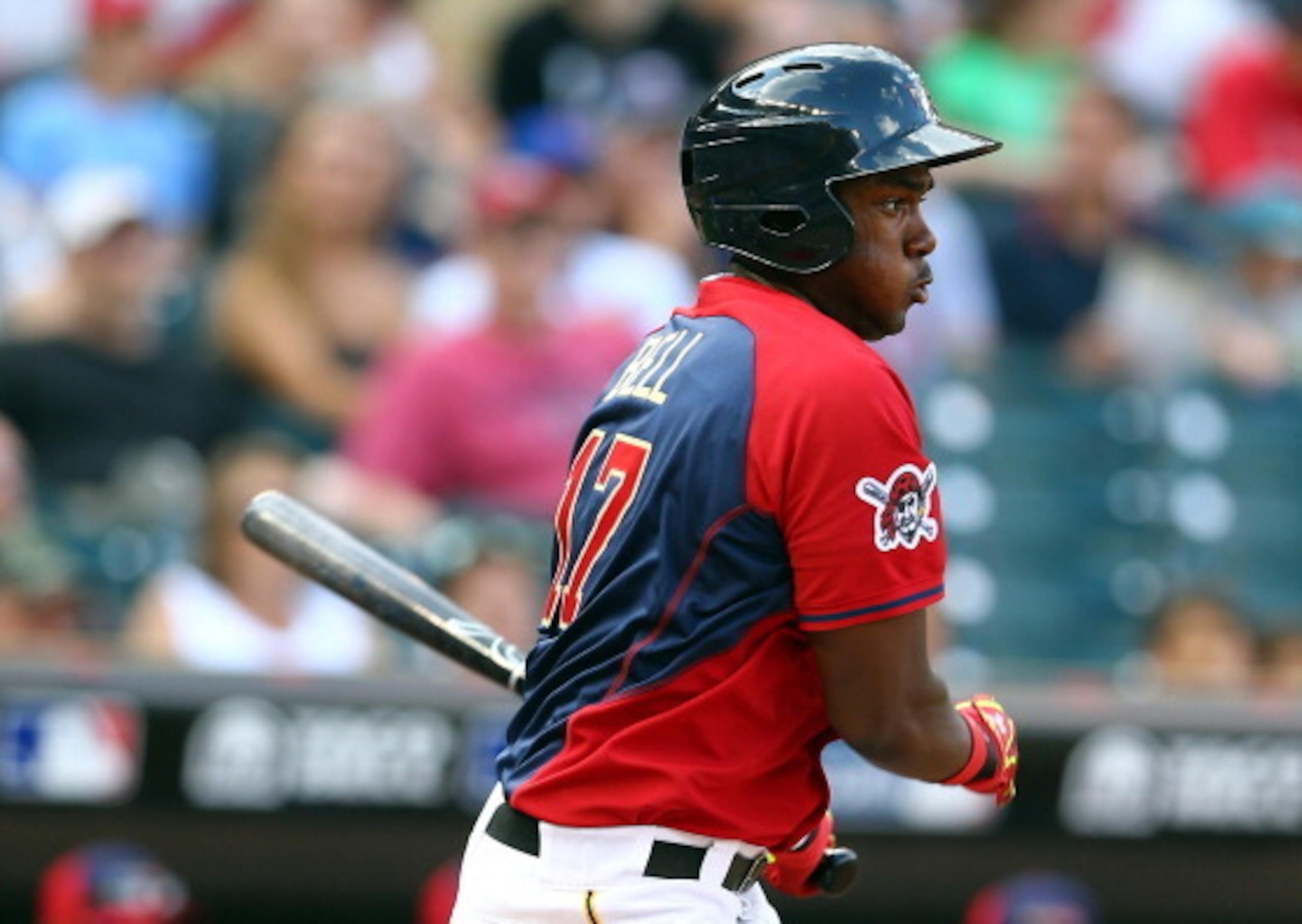 MINNEAPOLIS, MN - JULY 13:  Josh Bell of the U.S. Team during the SiriusXM All-Star Futures Game at Target Field on July 13, 2014 in Minneapolis, Minnesota.  (Photo by Elsa/Getty Images)