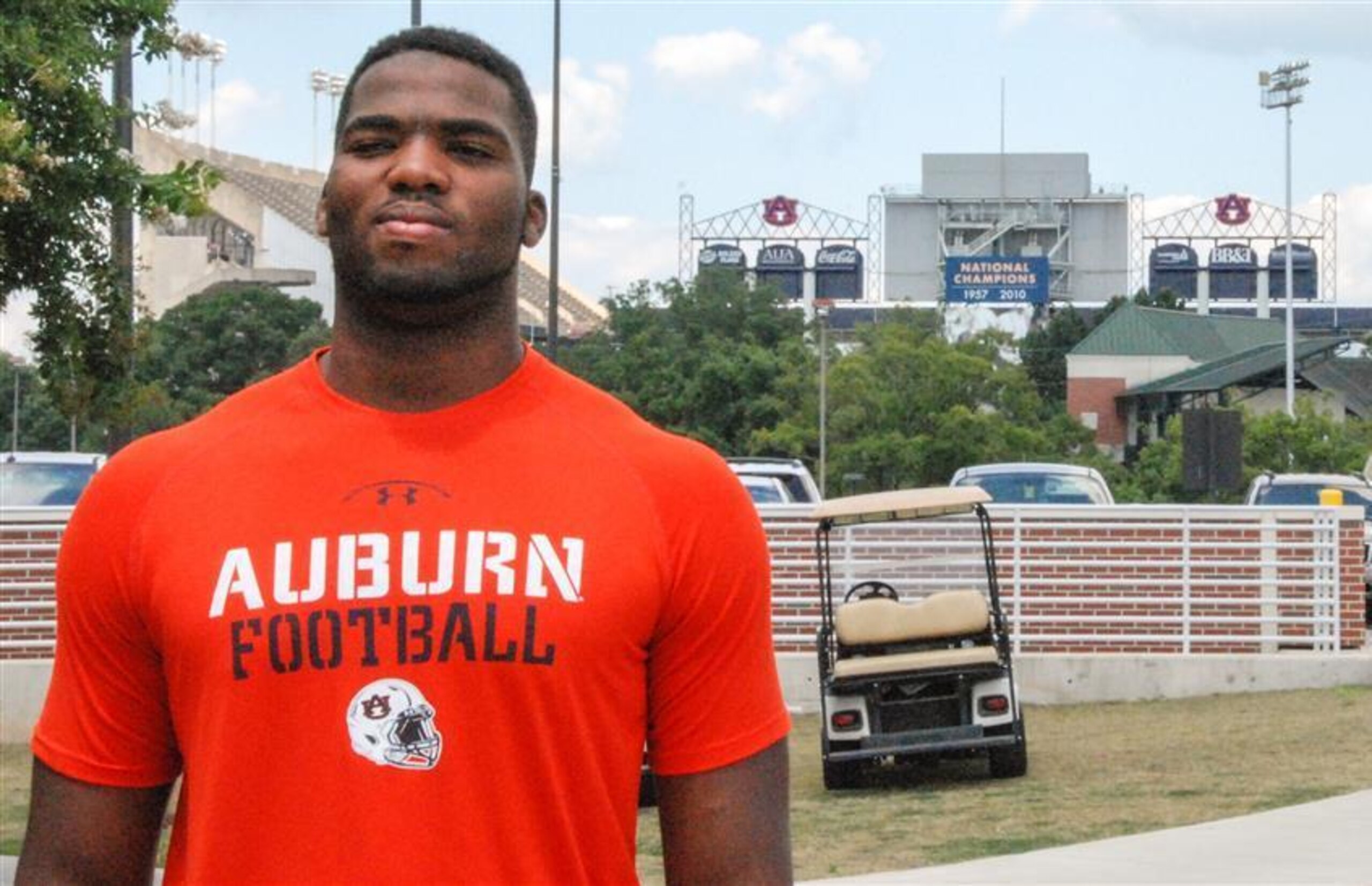 OT Martez Ivey during unofficial visit to Auburn OT Martez Ivey during unofficial visit to Auburn
