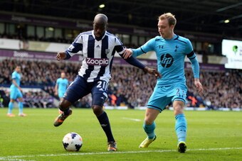 Youssuf Mulumbu and Christian Eriksen could cross paths against when Tottenham Hotspur host West Bromwich Albion on Sunday.