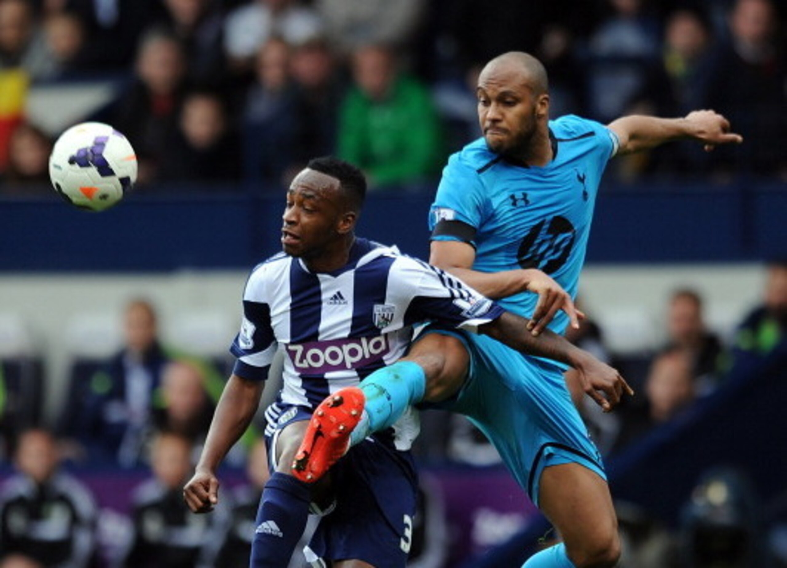 Saido Berahino and Younes Kaboul could cross paths again when Tottenham Hotspur host West Bromwich Albion on Sunday.