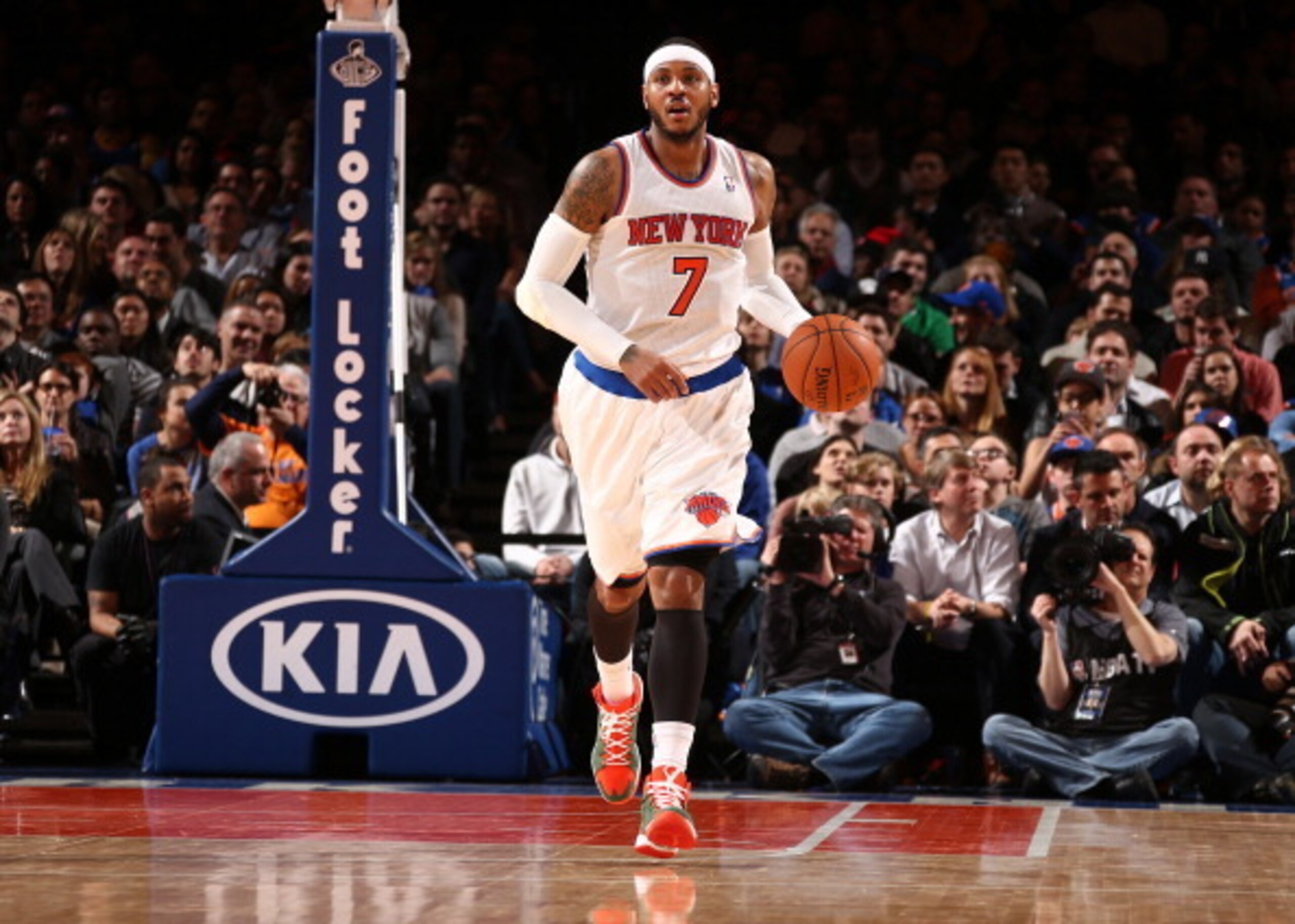 Carmelo Anthony will be the focal point of the triangle, but who will back him up?