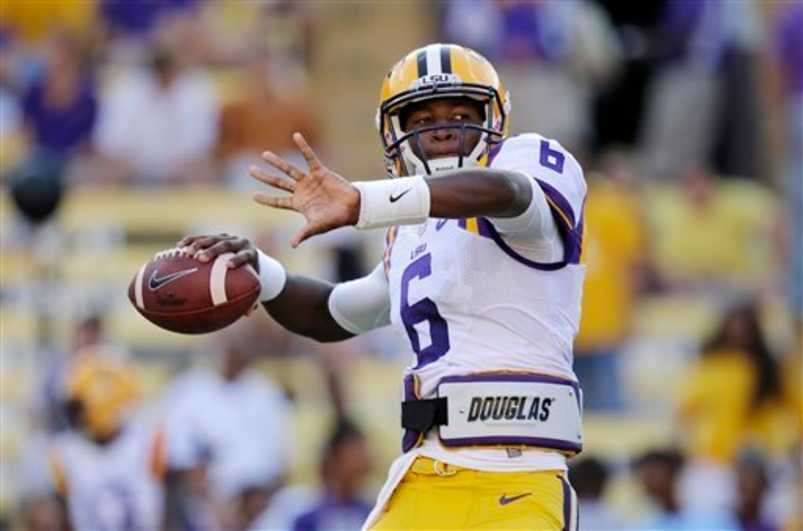 LSU quarterback Brandon Harris