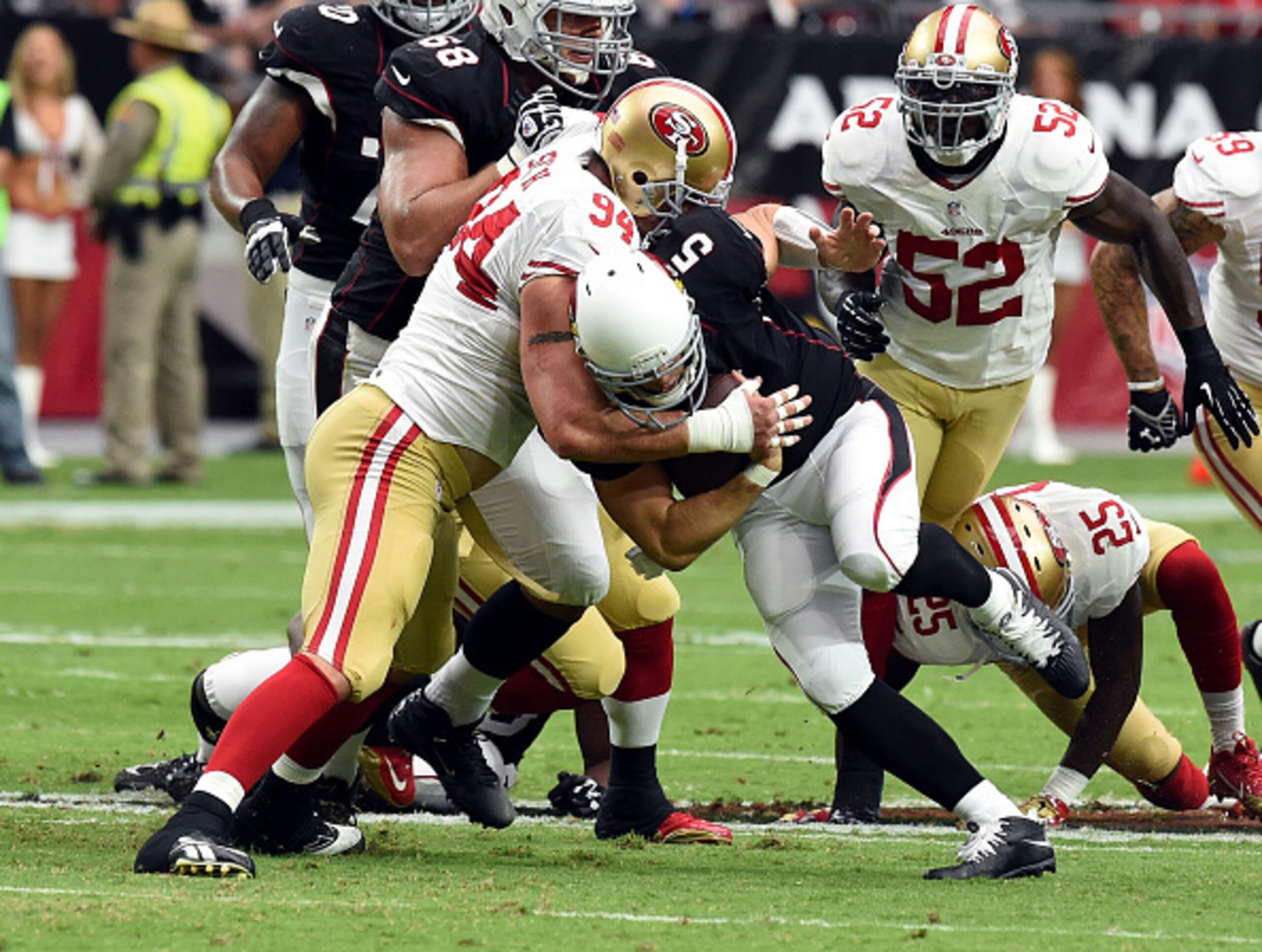 Justin Smith had another strong game for the 49ers.