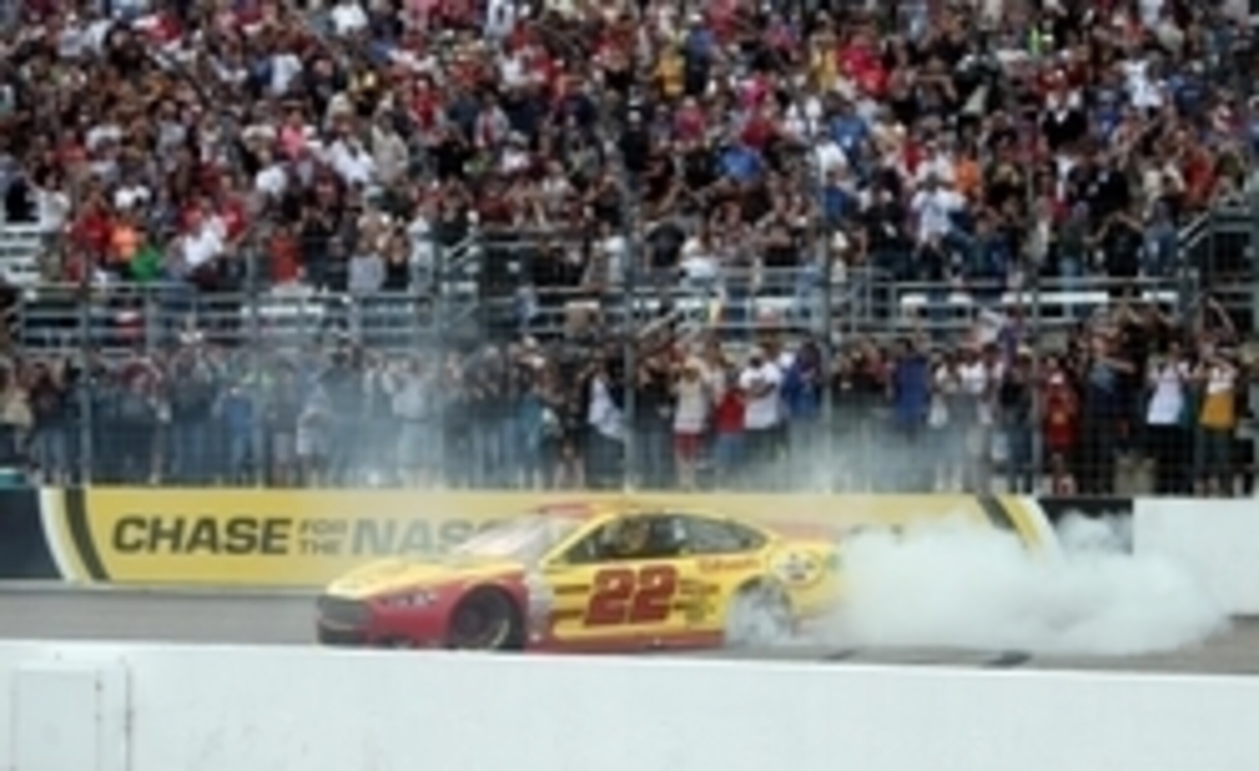 Joey Logano earned the burnout he enjoyed after winning at New Hampshire.