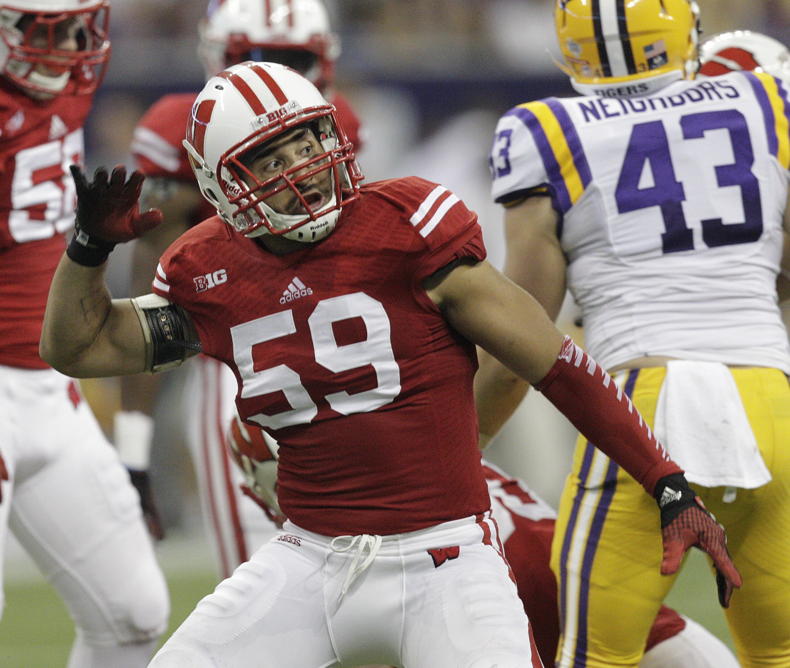 Inside linebacker Marcus Trotter has cemented himself as a cornerstone of the Badgers defense.