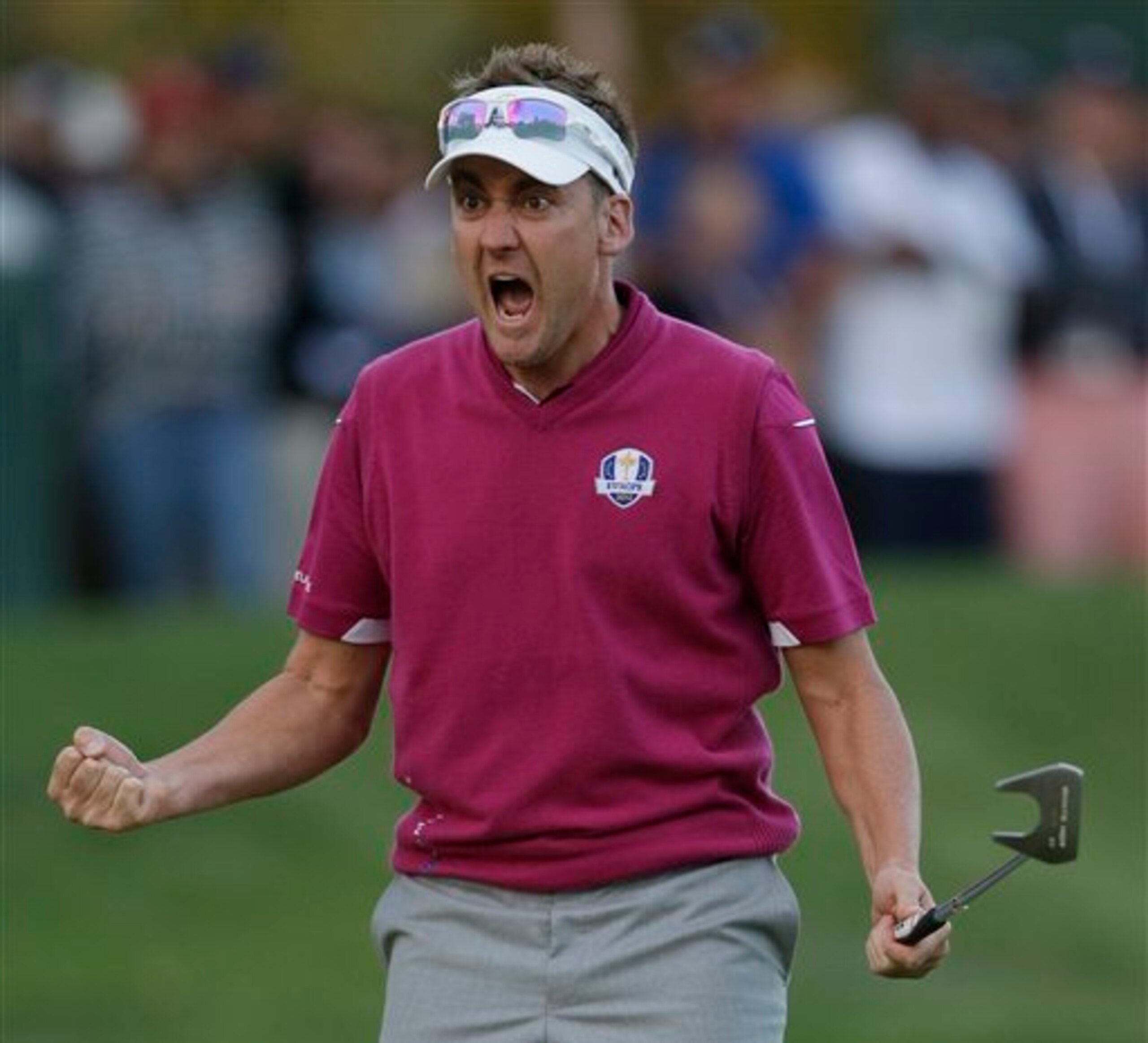 Ian Poulter always has "the look" during the Ryder Cup.