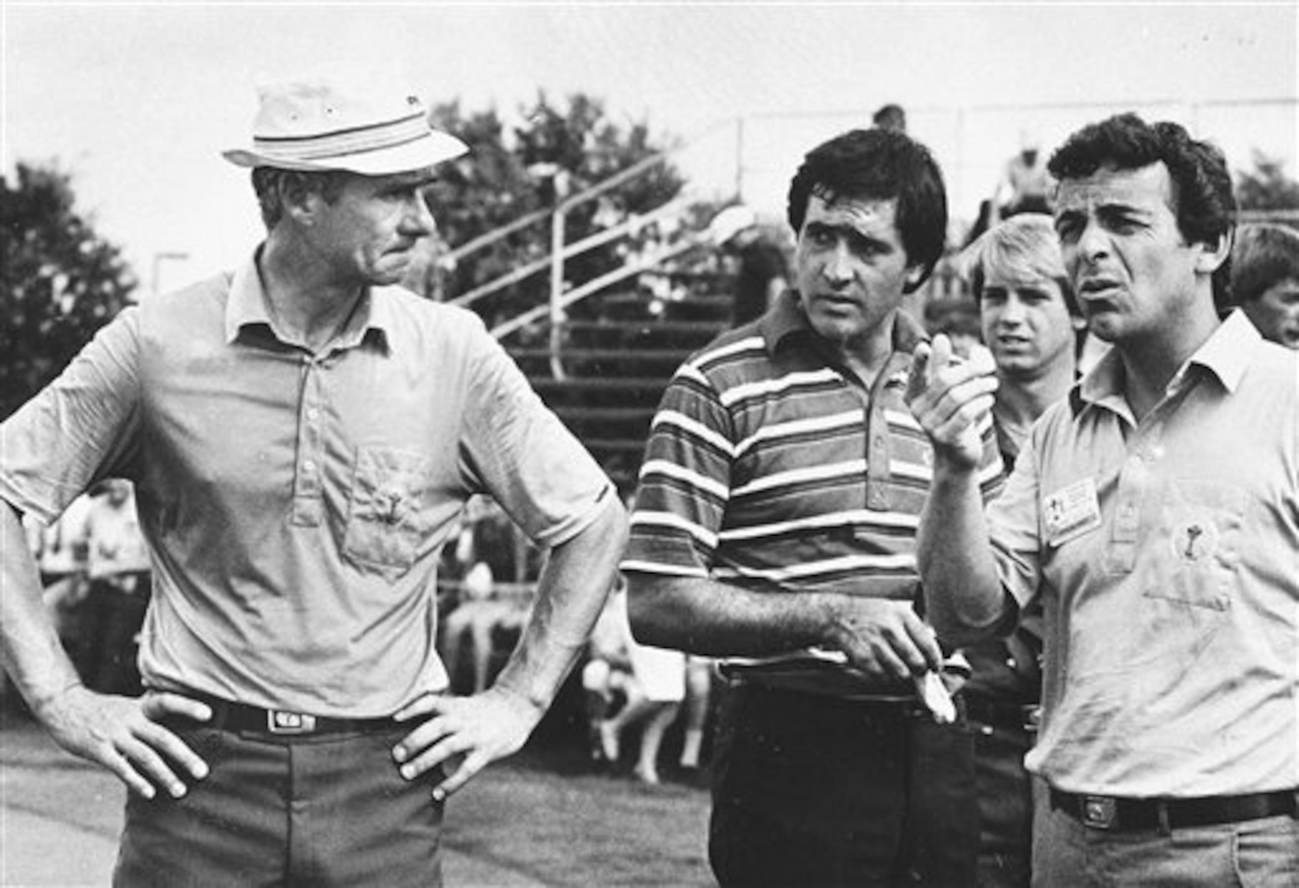 Seve Ballesteros (center) sparkled in the 1983 Ryder Cup.