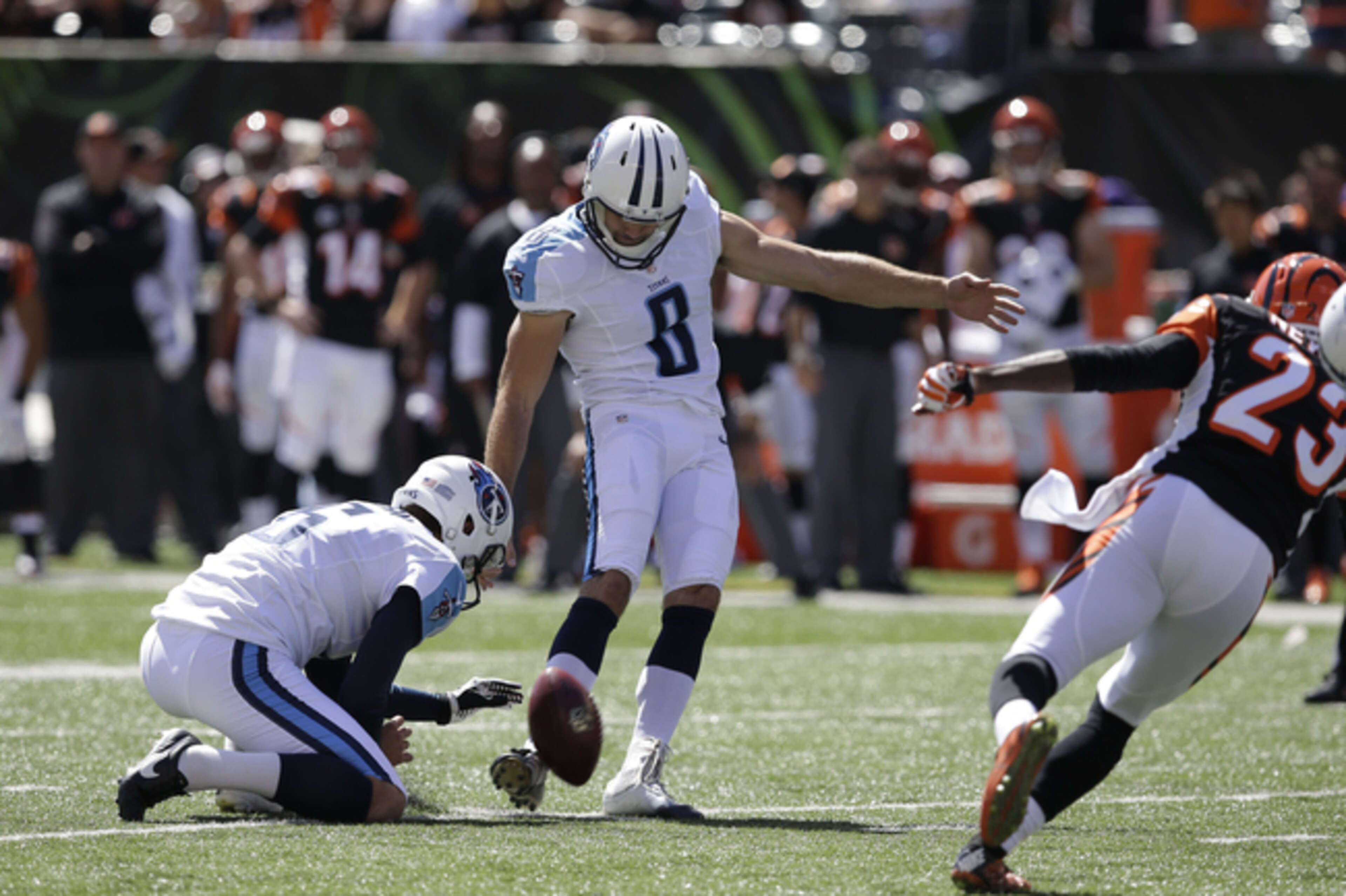 Ryan Succop missed two field goals against the Bengals Ryan Succop missed two field goals against the Bengals