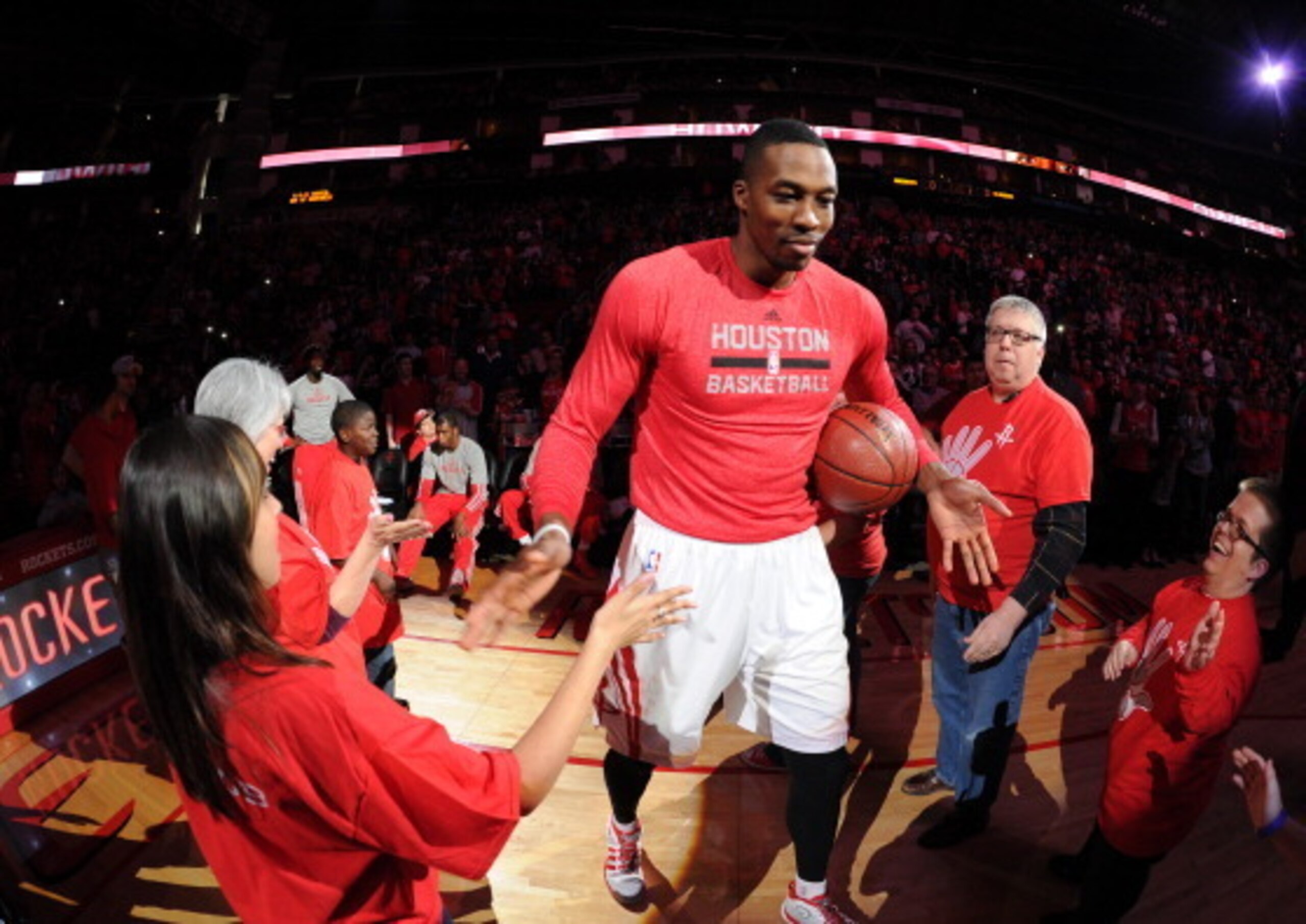 Dwight Howard is the man in the middle for the Rockets.