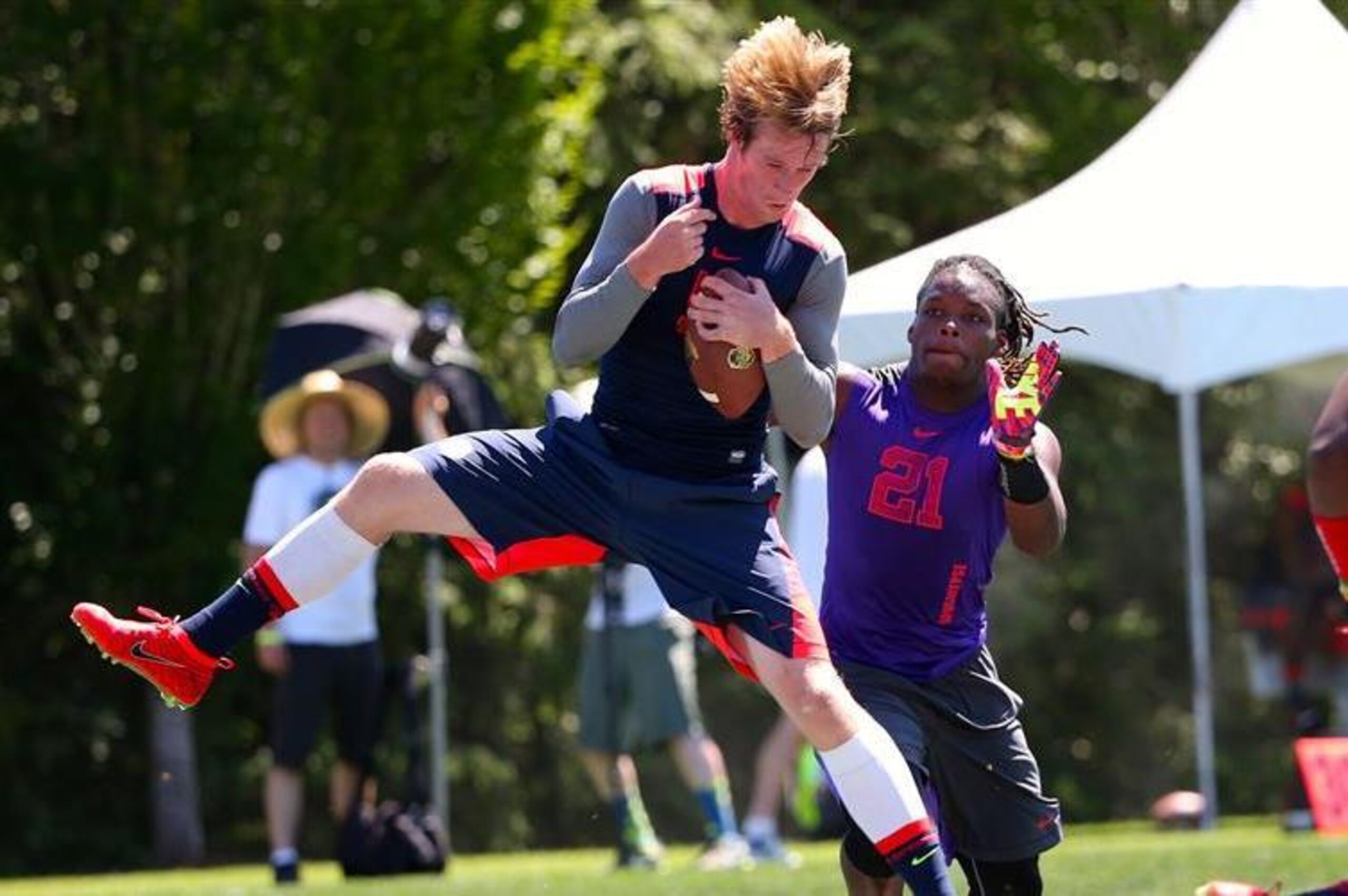 California WR Trent Irwin is piling up receptions.