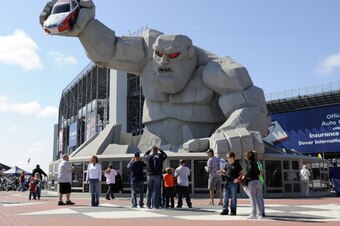 Miles the Monster at Dover International Speedway