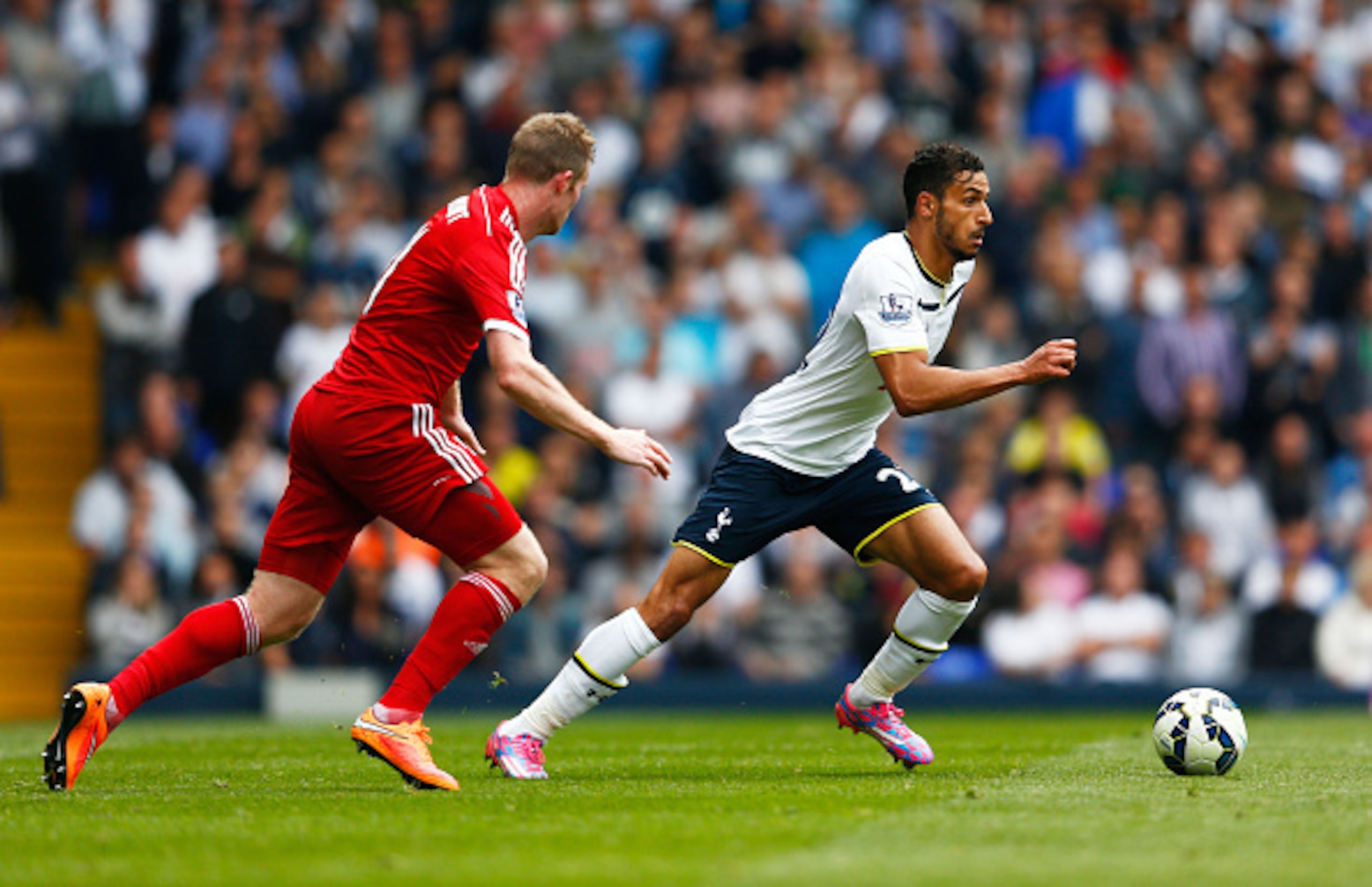 Will Tottenham's attack, perhaps including Nacer Chadli, be able to get away from the attentions of the Gunners?