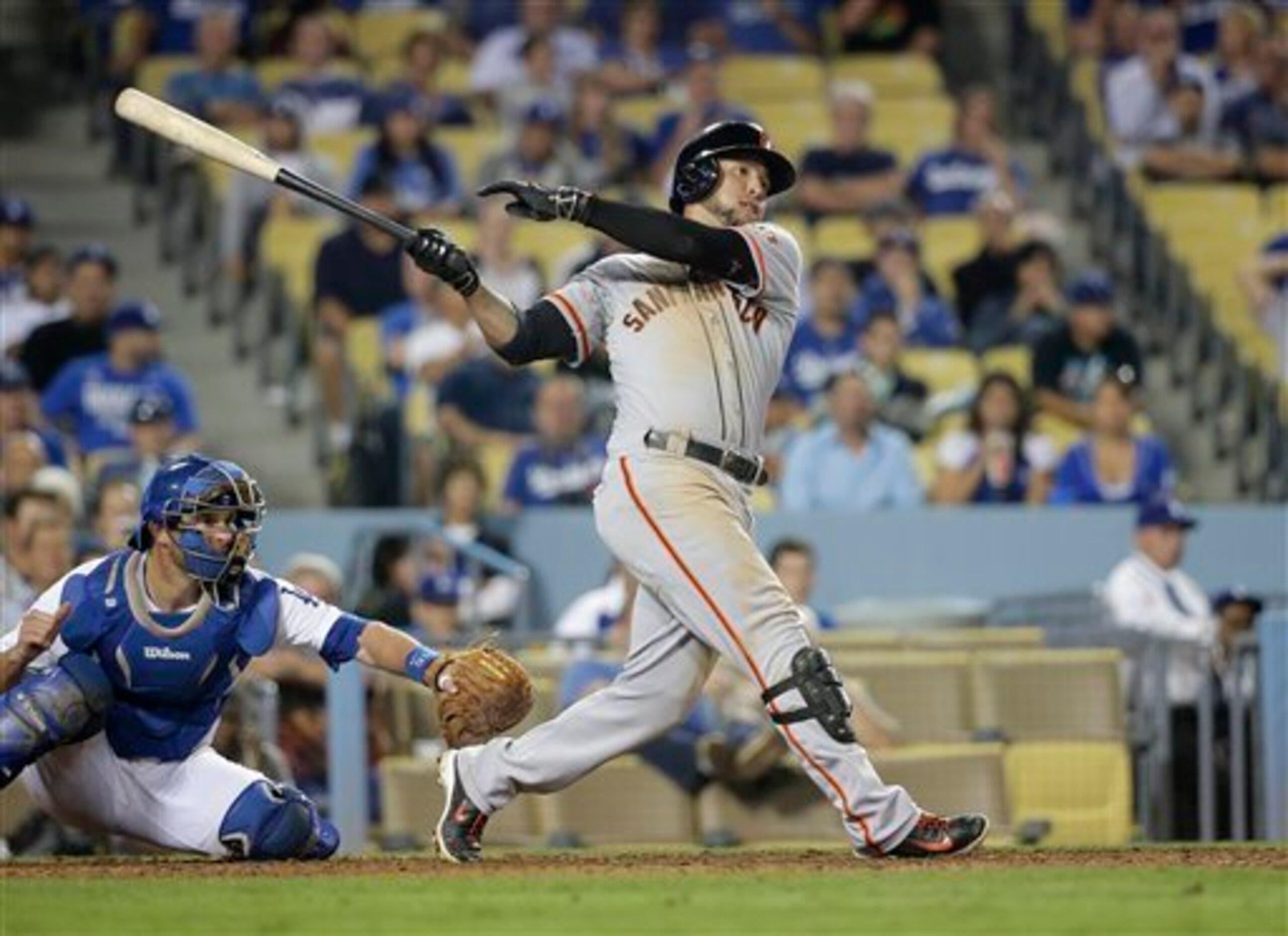 Gregor Blanco will start in center field for the Giants.