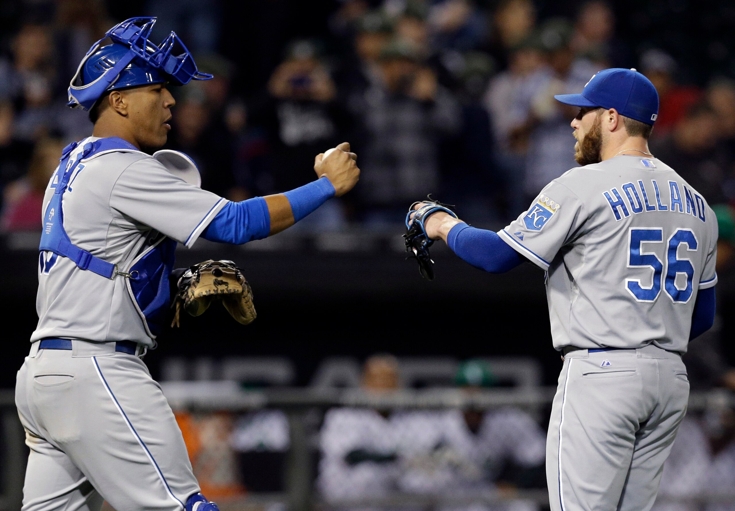 Manager Ned Yost can't be shy about using closer Greg Holland (right) and the rest of his big-armed bullpen.