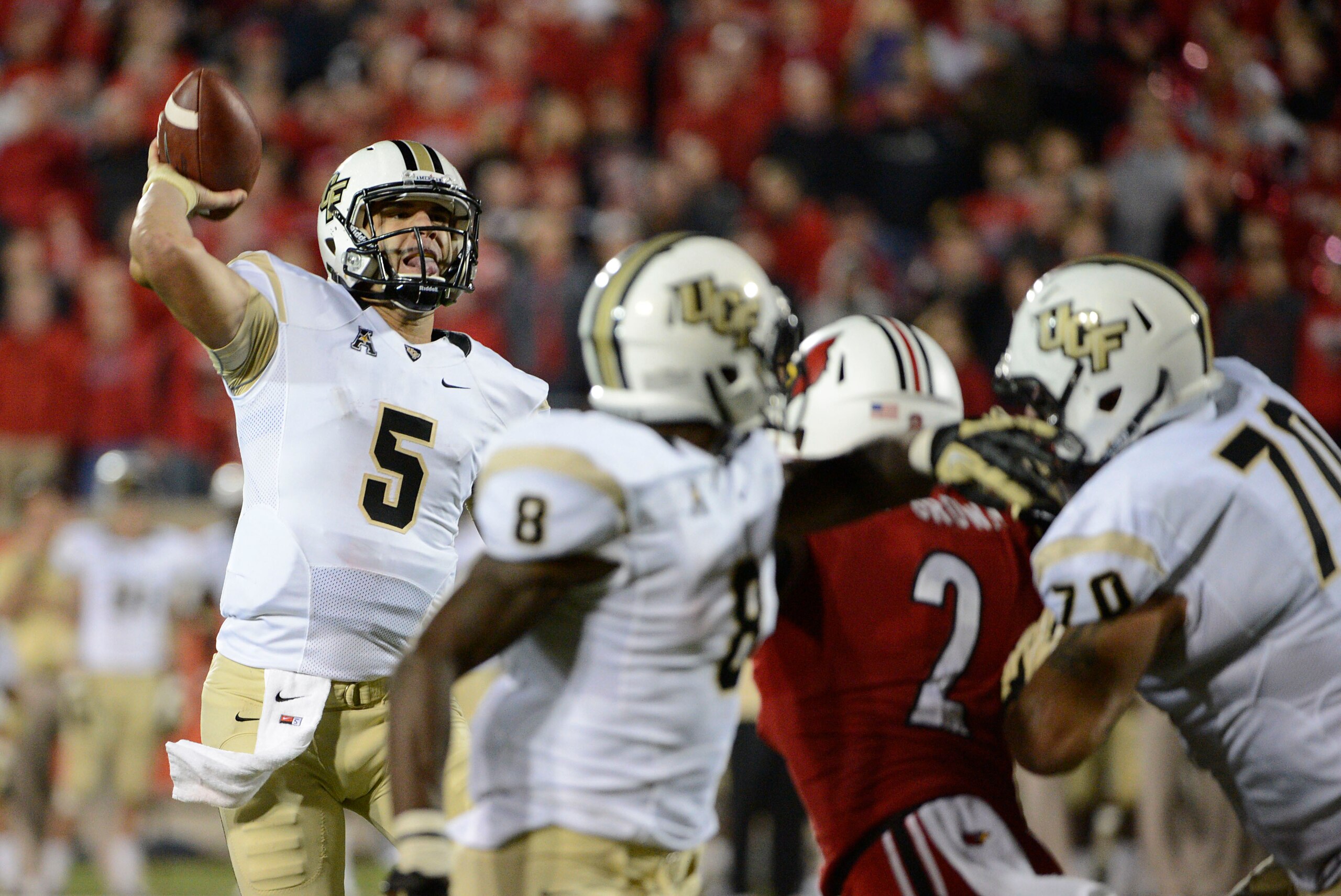 UCF's shocking win at Louisville last season was one of many upsets in October. UCF's shocking win at Louisville last season was one of many upsets in October.