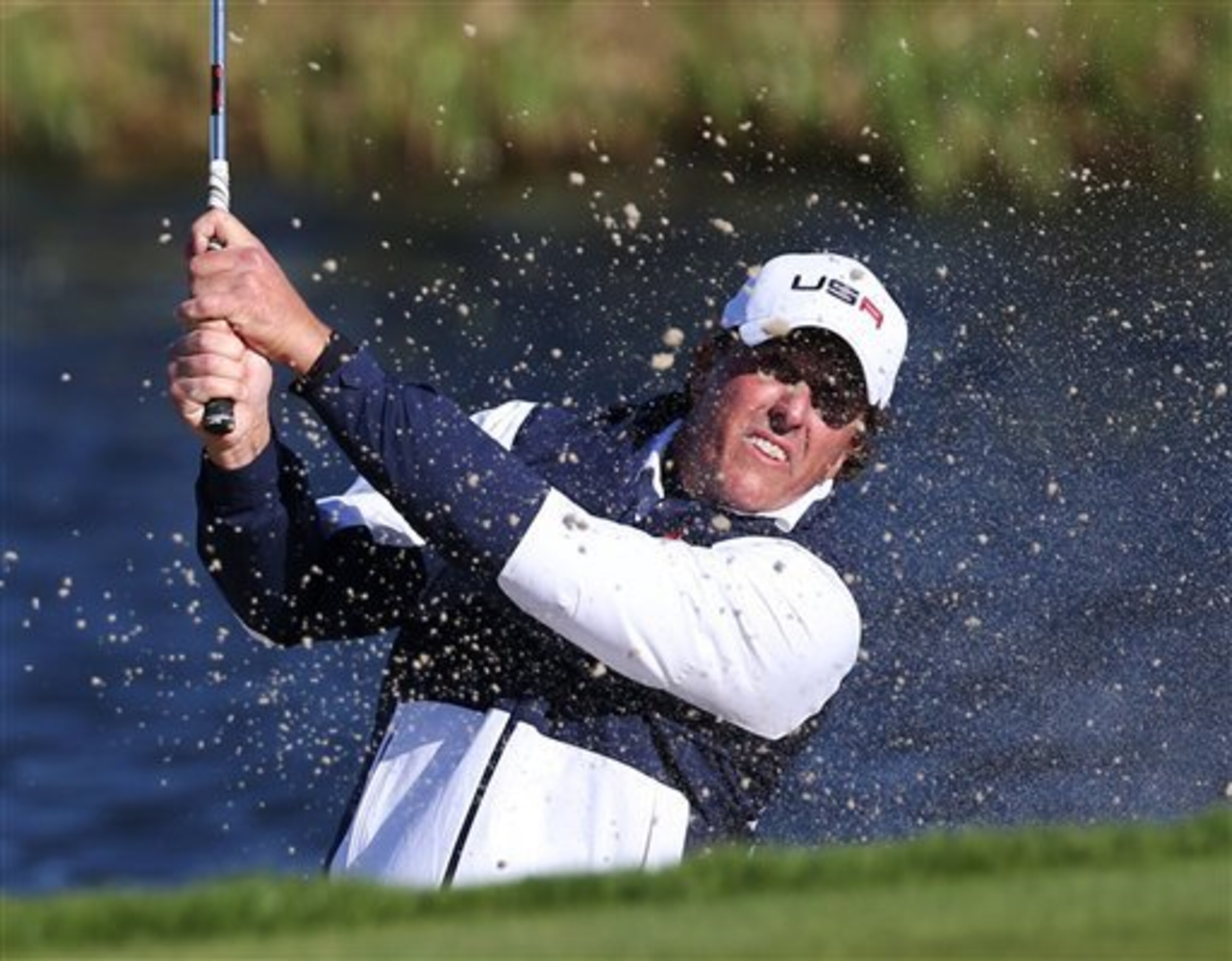 Phil Mickelson got to see a lot of the golf course Friday.