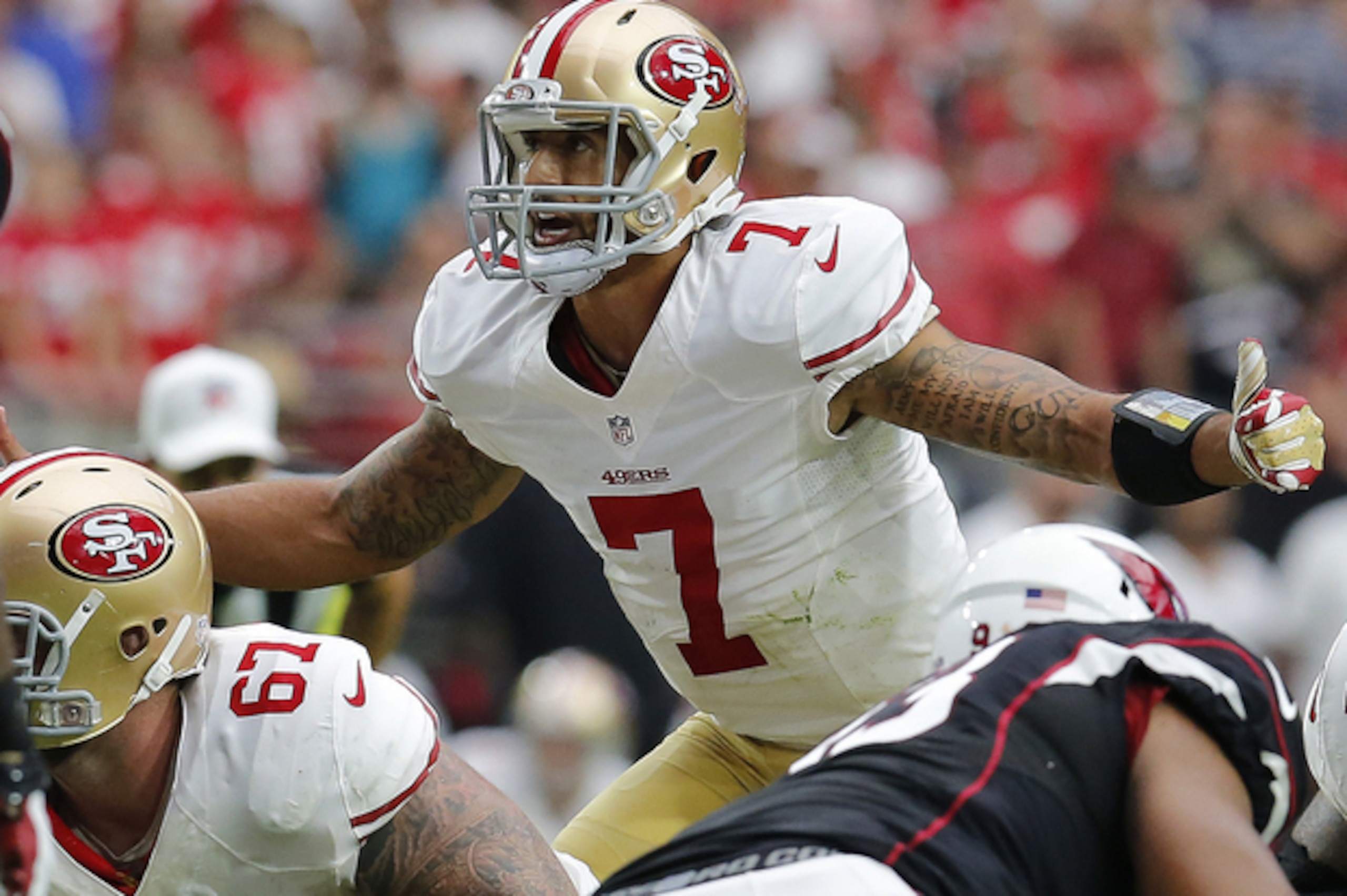 Colin Kaepernick leads the 49ers against Philly in the game of the week.