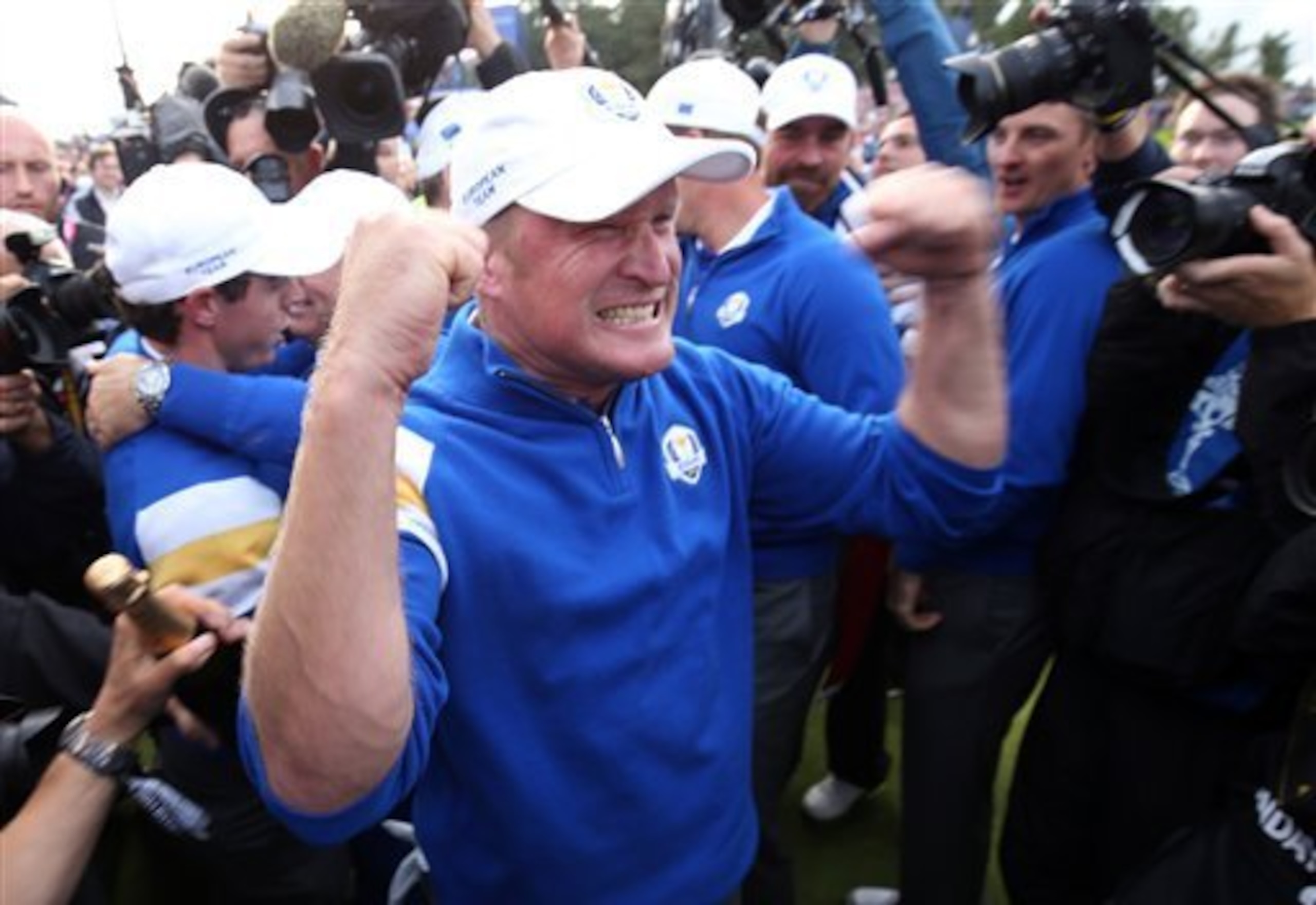 Jamie Donaldson scored the clinching point for Team Europe.