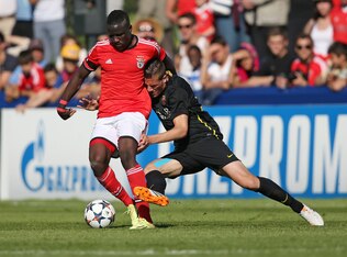 Rodrigo Tarin goes in for a tackle. Rodrigo Tarin goes in for a tackle.