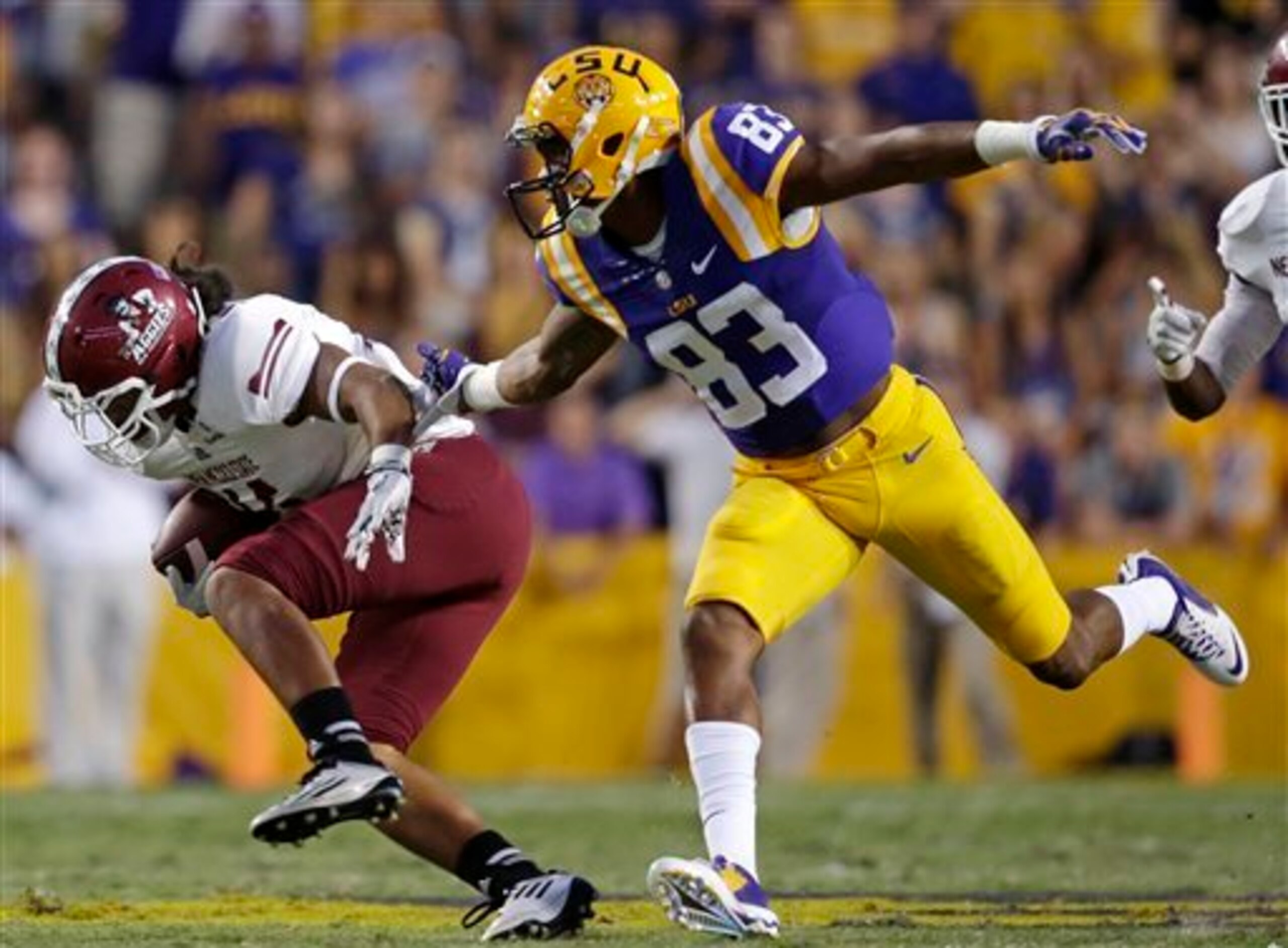 LSU wideout Travin Dural has been a pass-catching force thus far.