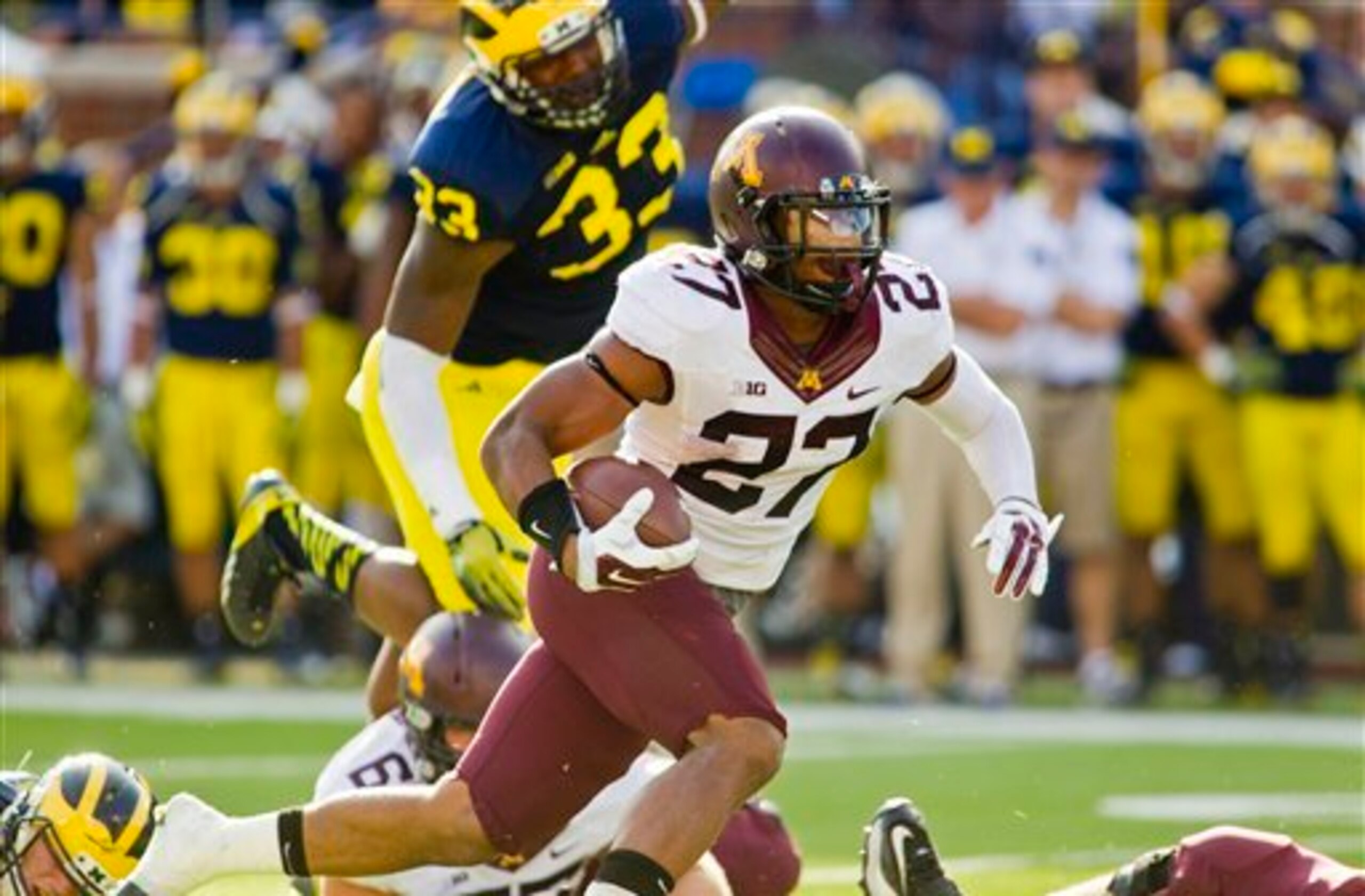 Minnesota tailback David Cobb is a workhorse back.