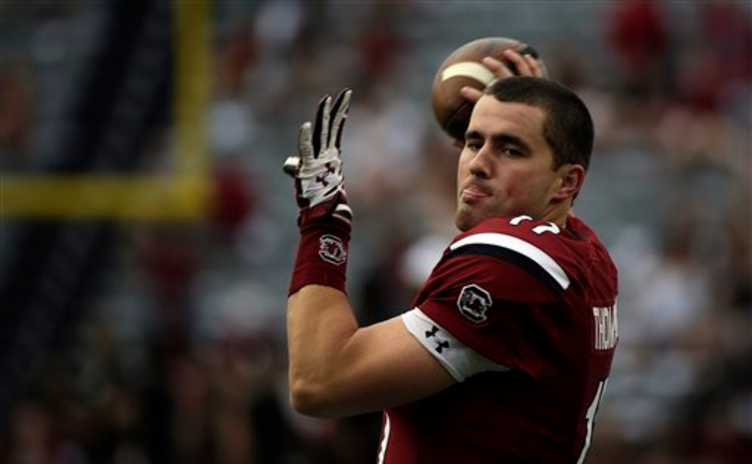 Dylan Thompson is an impressive senior leader for South Carolina.