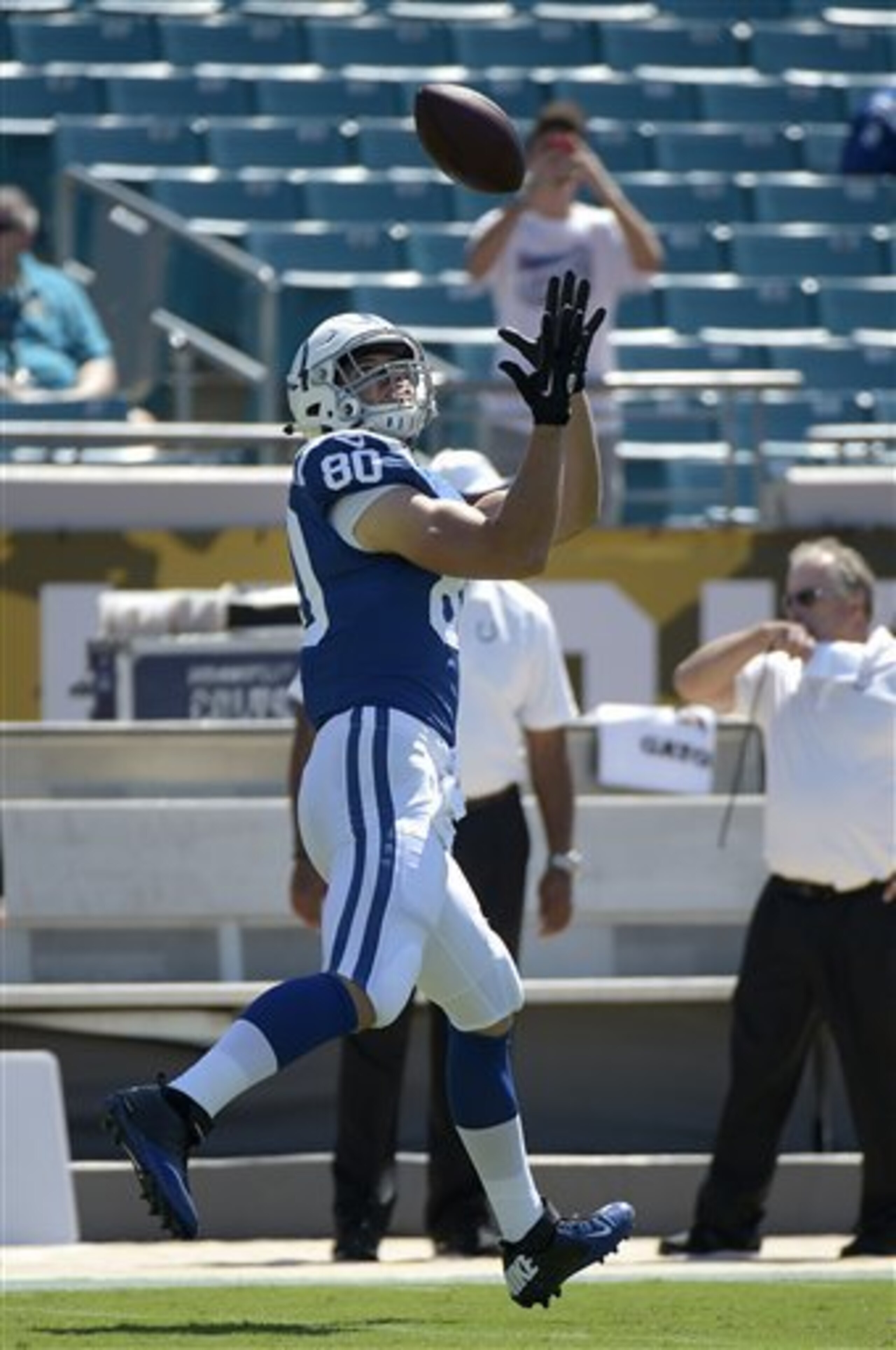 The Colts worst miscue of the season: pictured above.