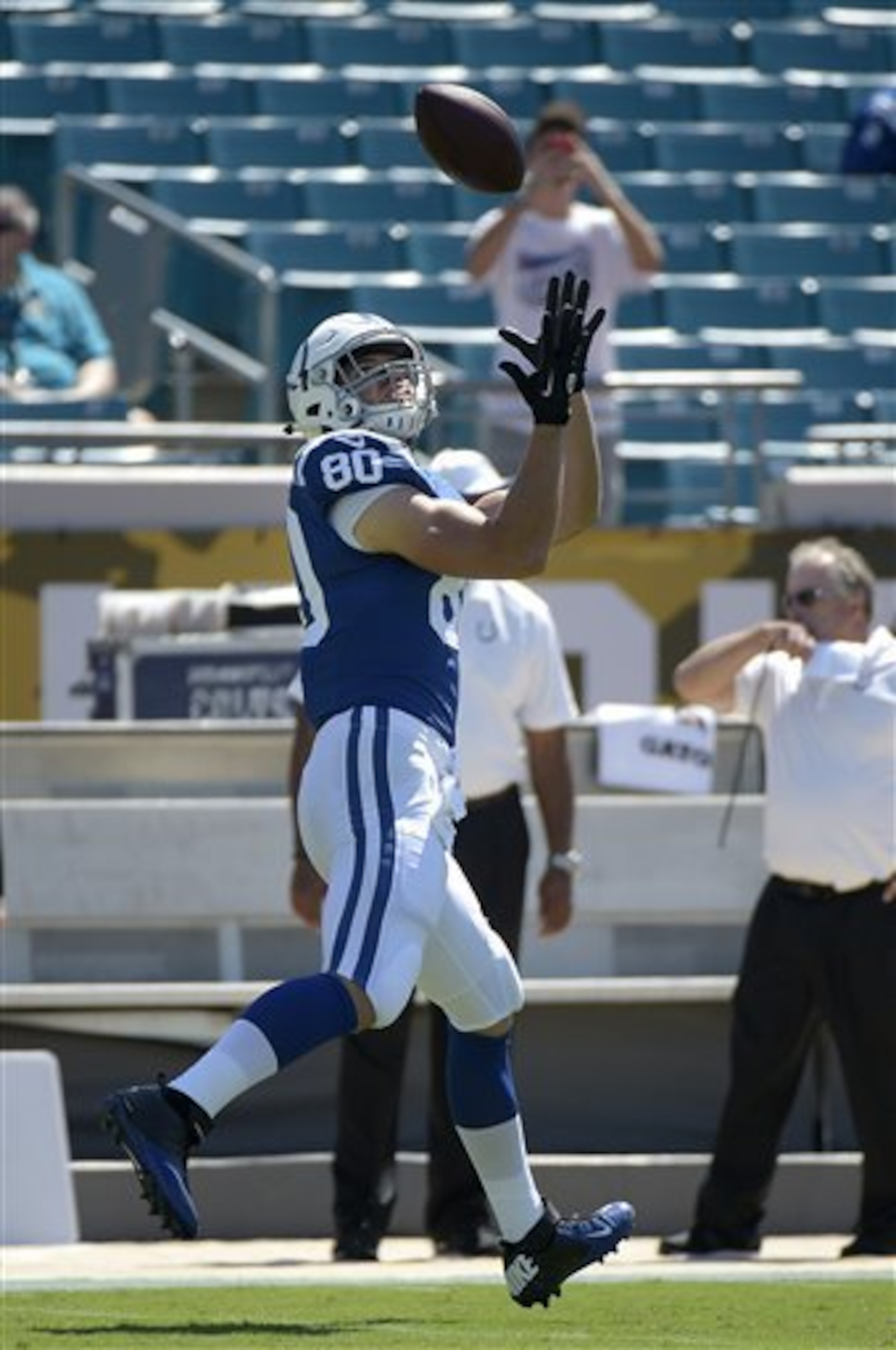 The Colts worst miscue of the season: pictured above.