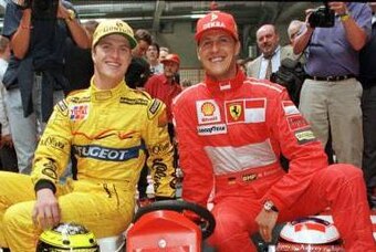 Another who had to live up to the name, Ralf Schumacher.
