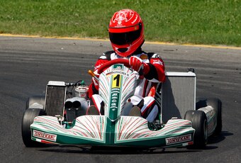 Michael in his 2009 Tony Kart.