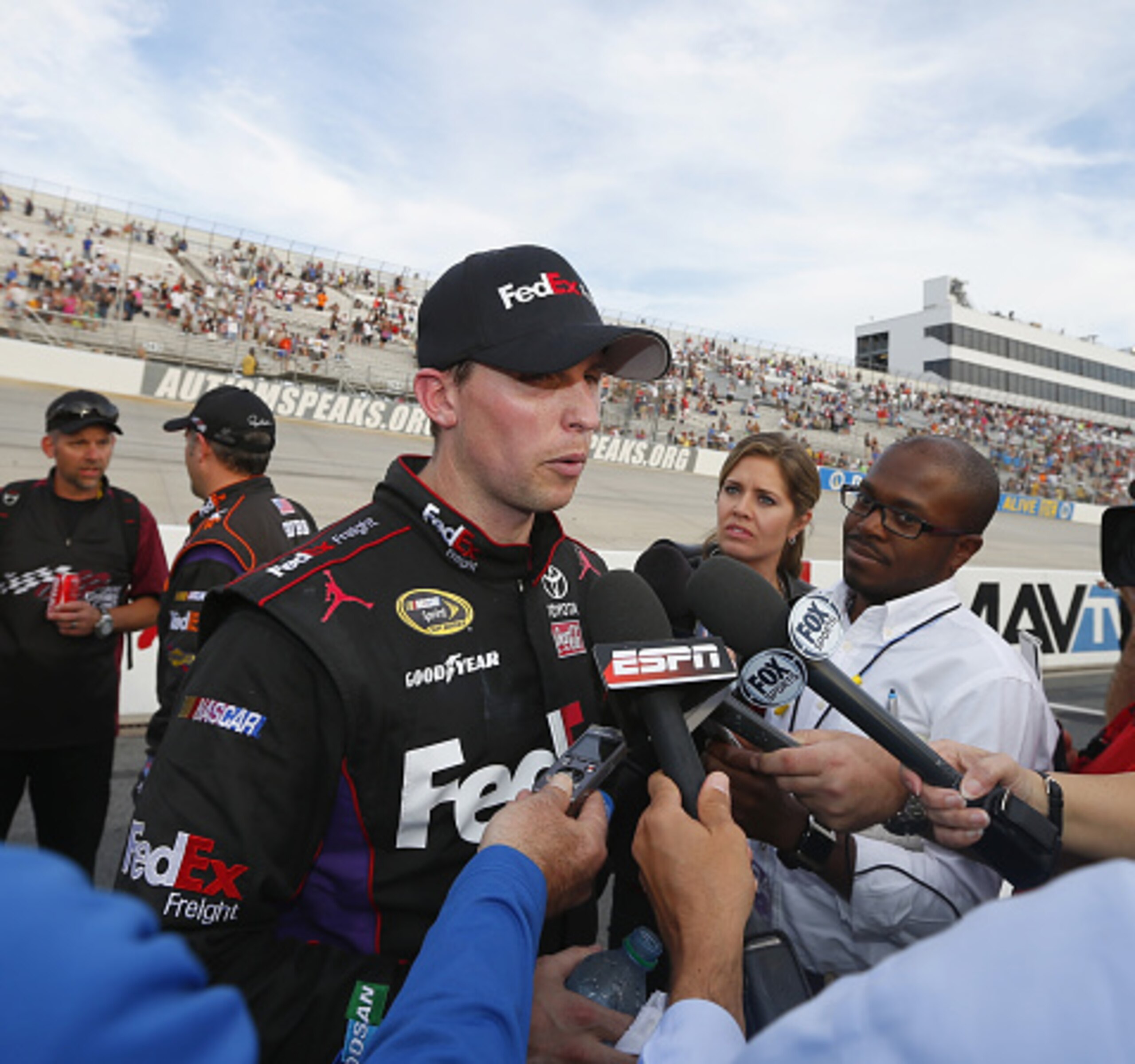 Denny Hamlin likes his odds of staying alive in the Chase with the tracks coming up. Denny Hamlin likes his odds of staying alive in the Chase with the tracks coming up.