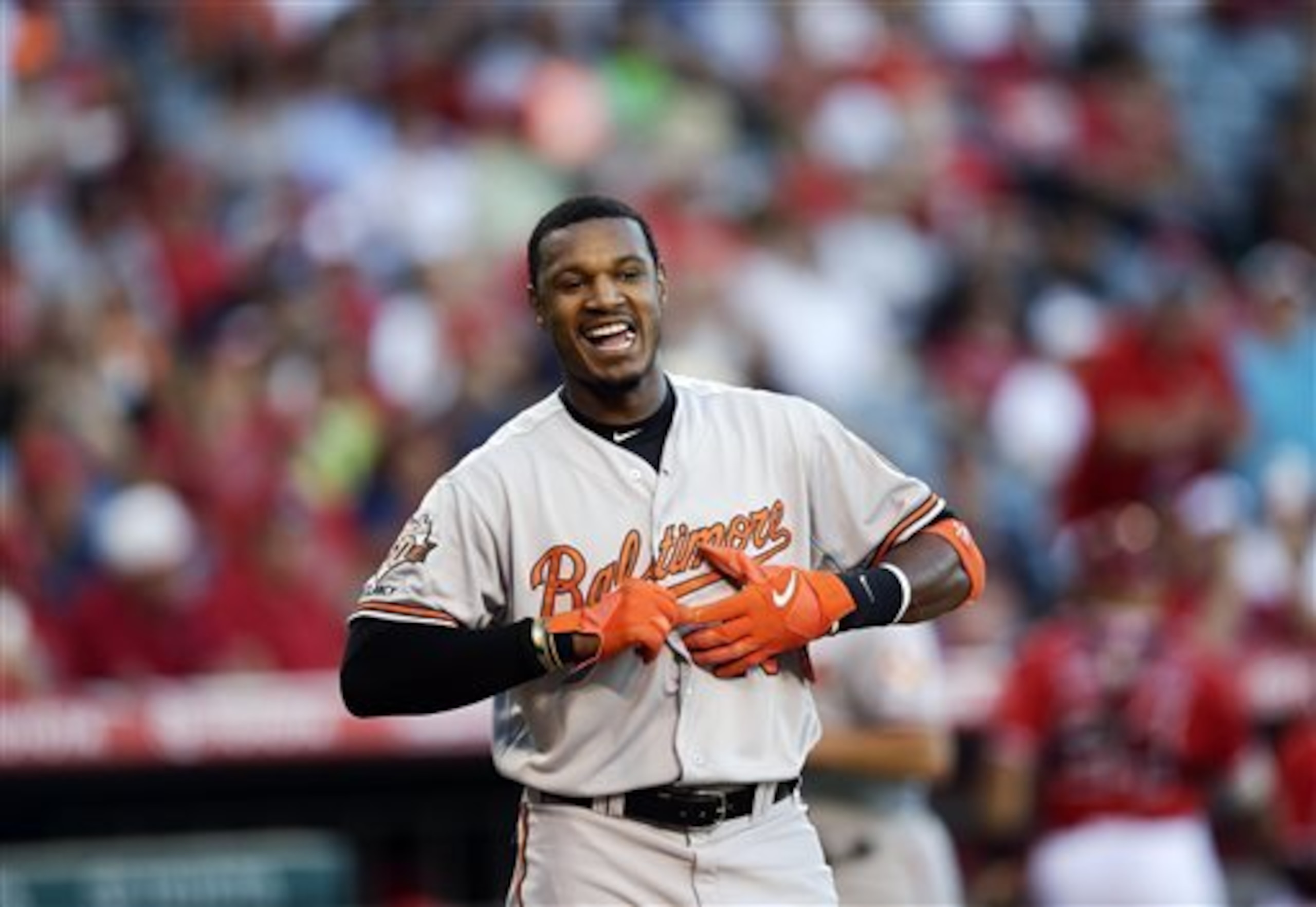 Adam Jones struck out 133 times in 2014, and walked on only 19 occasions.