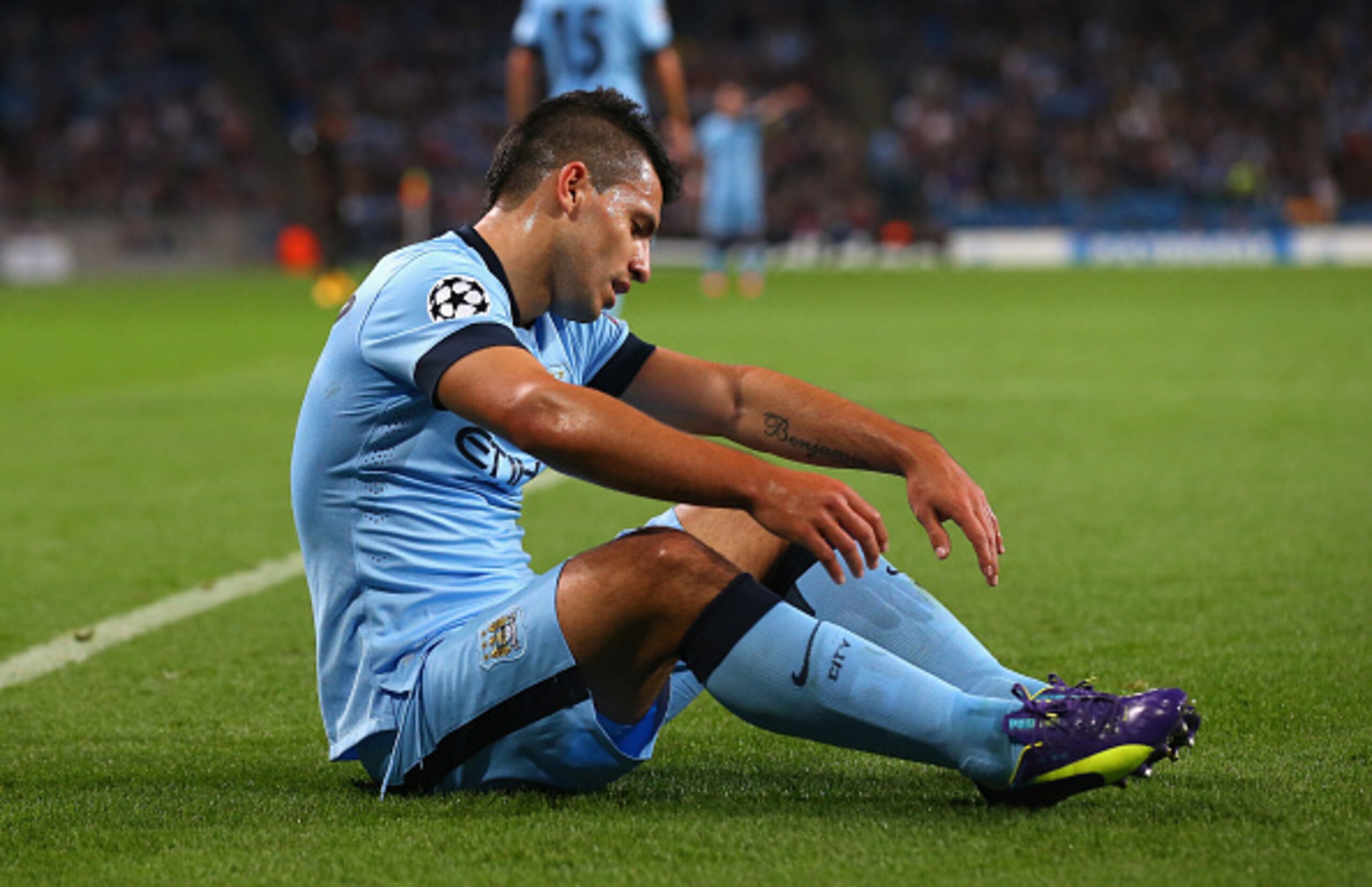 Aguero and his teammates are happy to see September's calendar page in the trash bin.