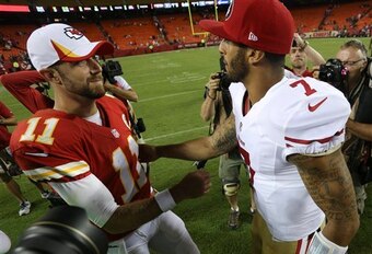 Alex Smith will once again face off against Colin Kaepernick, but this time in the regular season.