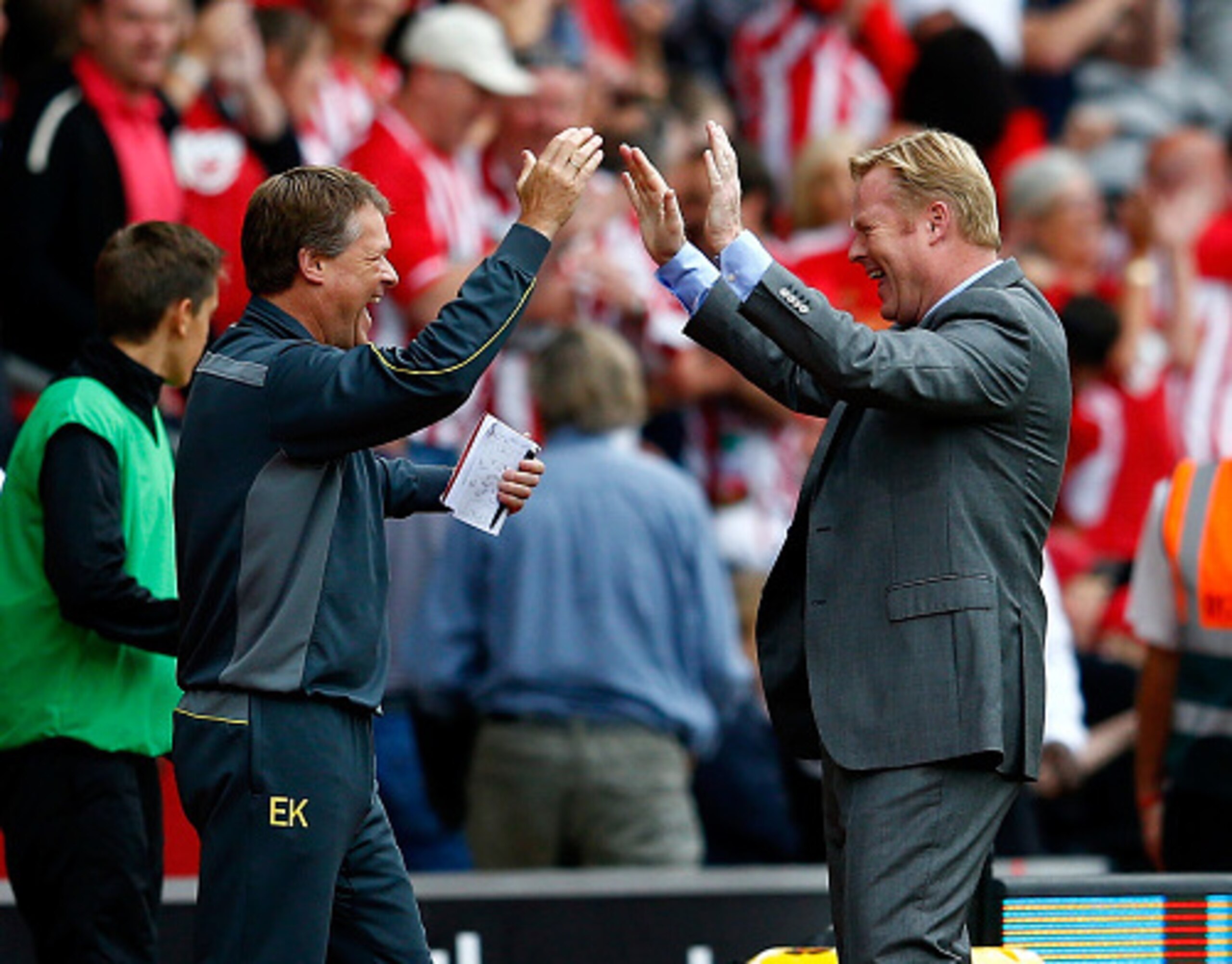 Southampton boss Ronald Koeman and his staff have enjoyed their start to life in England.
