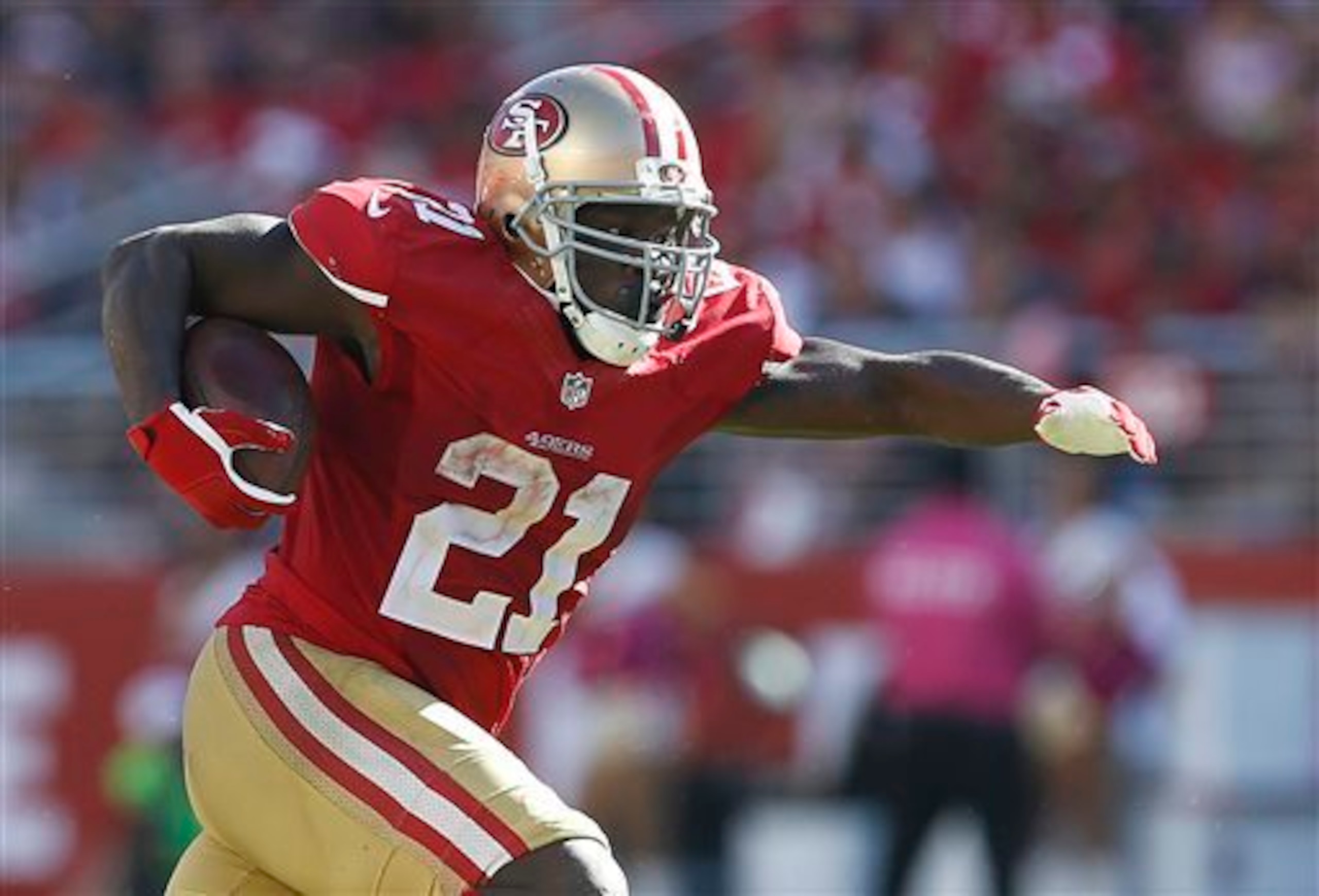 Frank Gore crested 100 yards in back-to-back games.